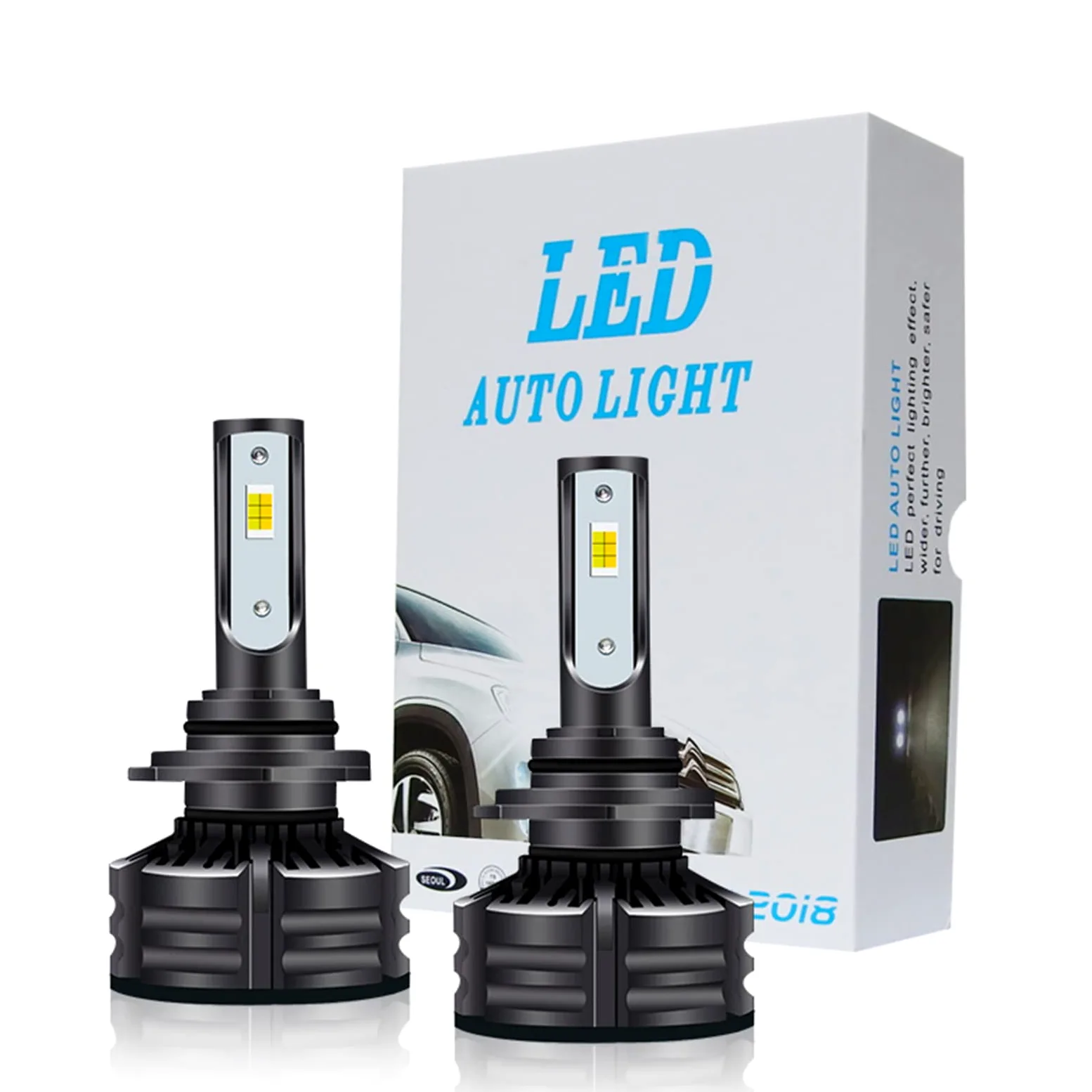 Bombillas LED Para Faros Delanteros, LED 3000K 6000K 4300K Faros Delanteros Para Automóviles 60W 16000Lm Luces LED Para Faros Delanteros Para Automóviles, Paquete De 2,H4