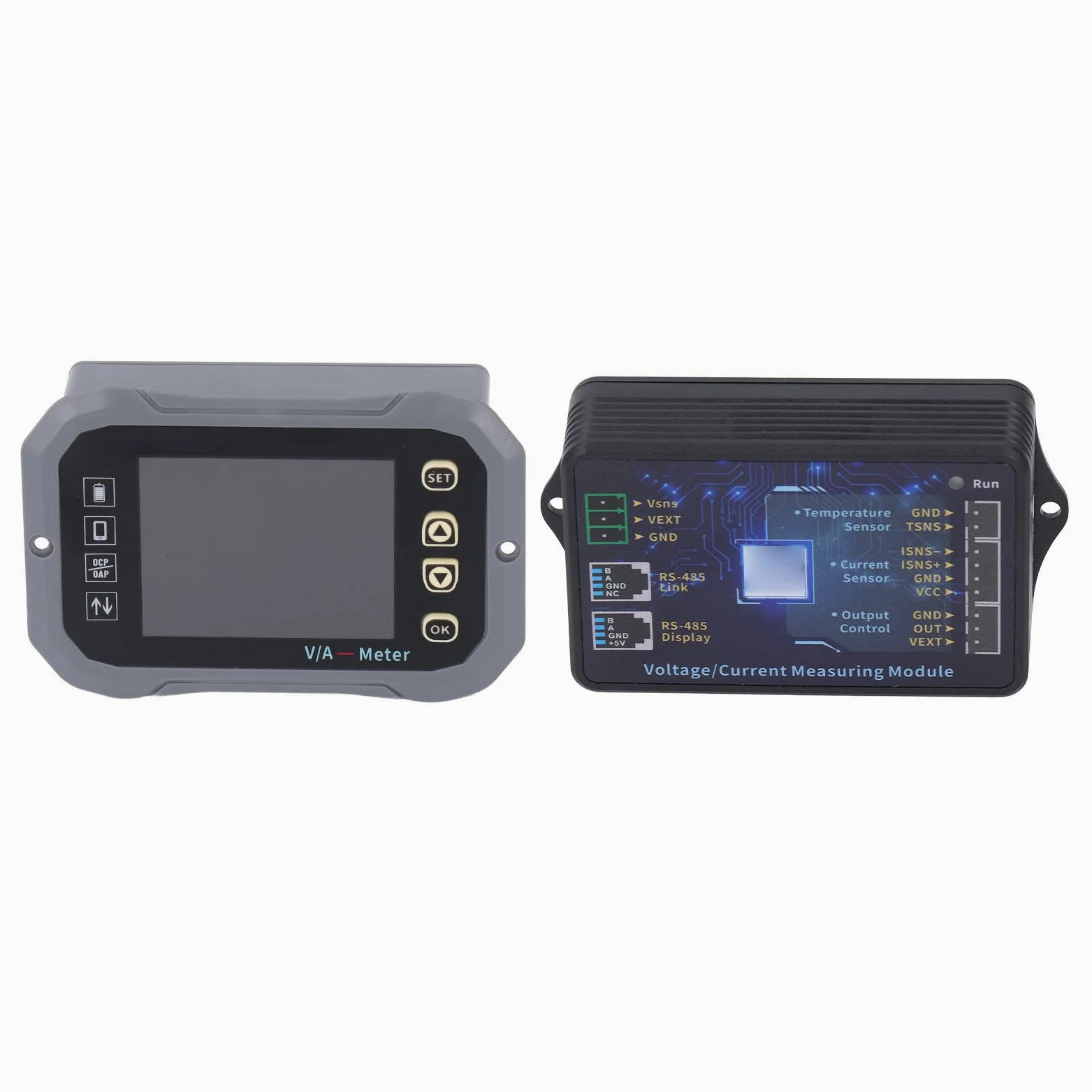 Fafeicy Monitor de Batería KG140F, Pantalla Ultraclara de 2,4 Pulgadas, Seguimiento de Capacidad en Tiempo Real para RV, Coche, Barco, Medición de Corriente de 400A