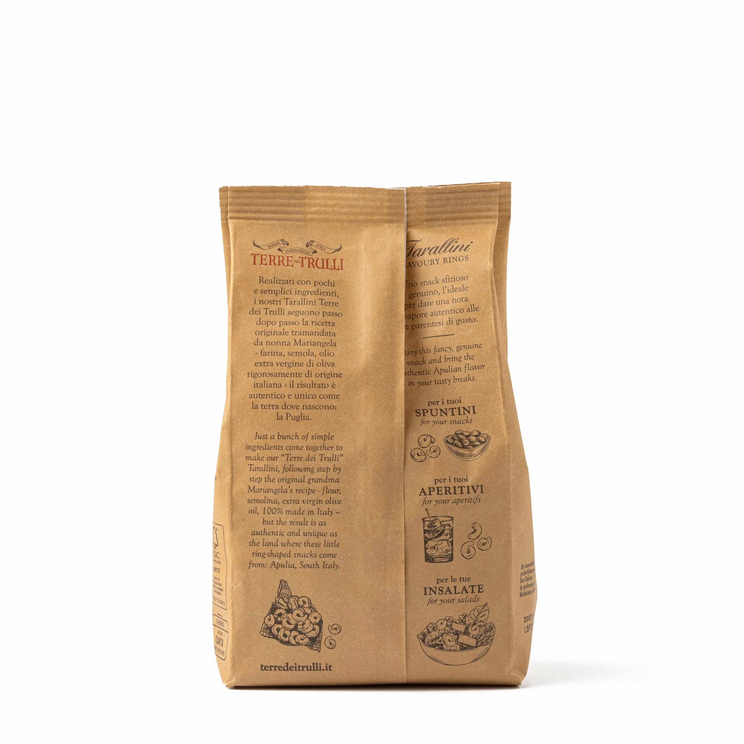 Tarallini de Apulia con pimienta 5 paquetes 230 g