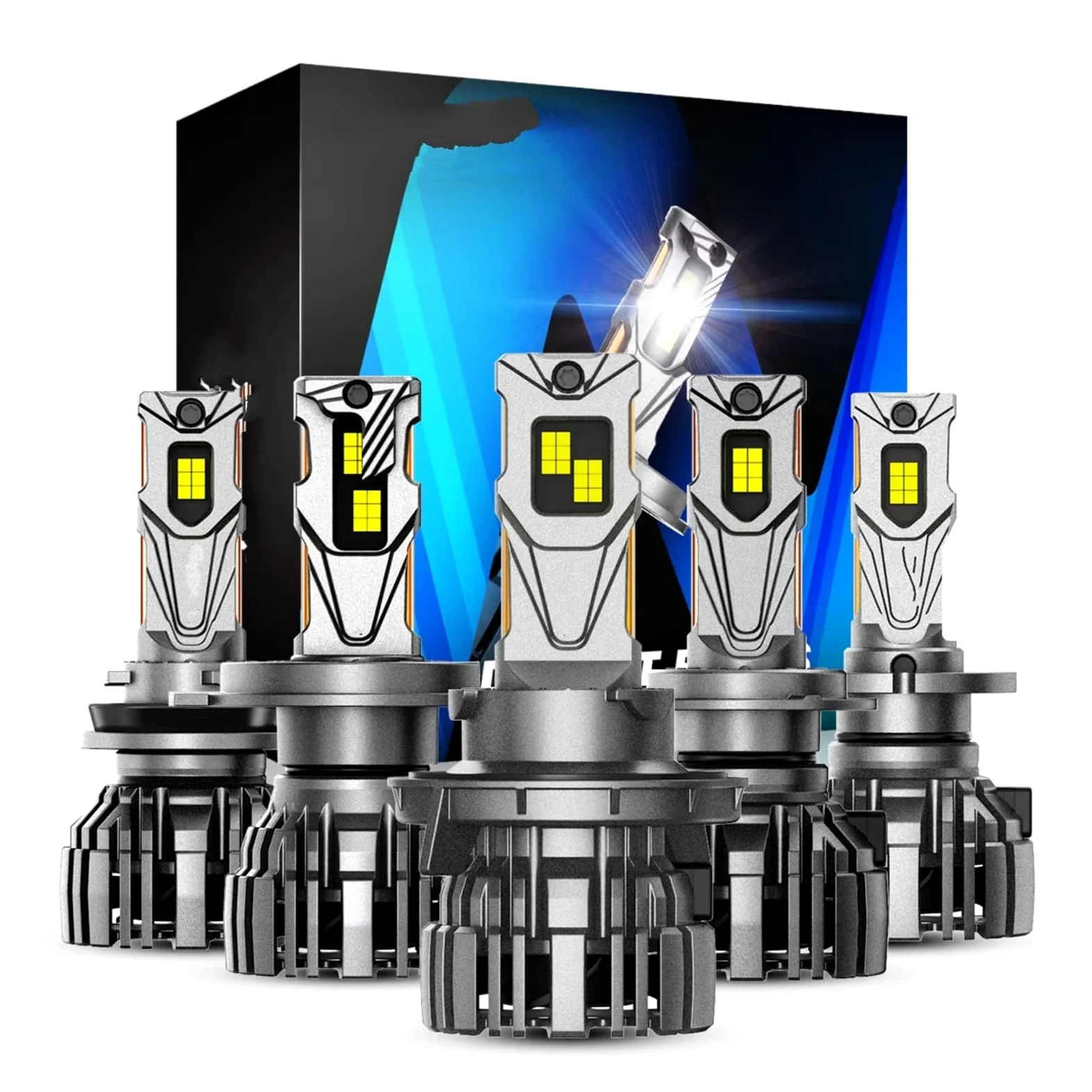 H7 Led 140W 30000LM H4 lámpara LED Canbus H11 H8 H9 9005 HB3 9006 HB4 H13 9007 9004 bombillas de faro delantero de coche brillantes 6500K Montaje De Faros