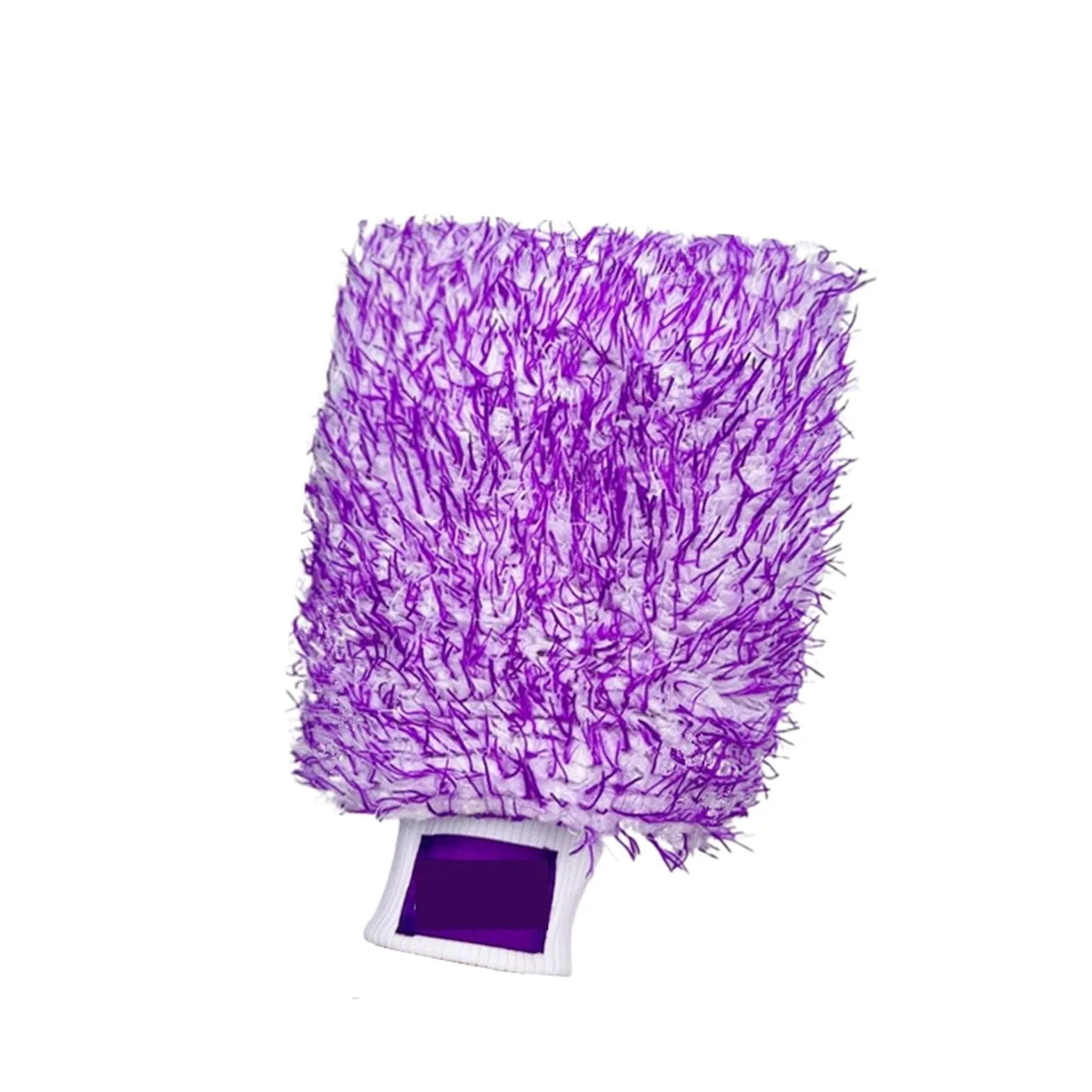 Genérico Guante de Microfibra púrpura, manopla Lavado Autos con Forro Interior Puntada Espuma súper absorbencia(10 Purple Mitt)