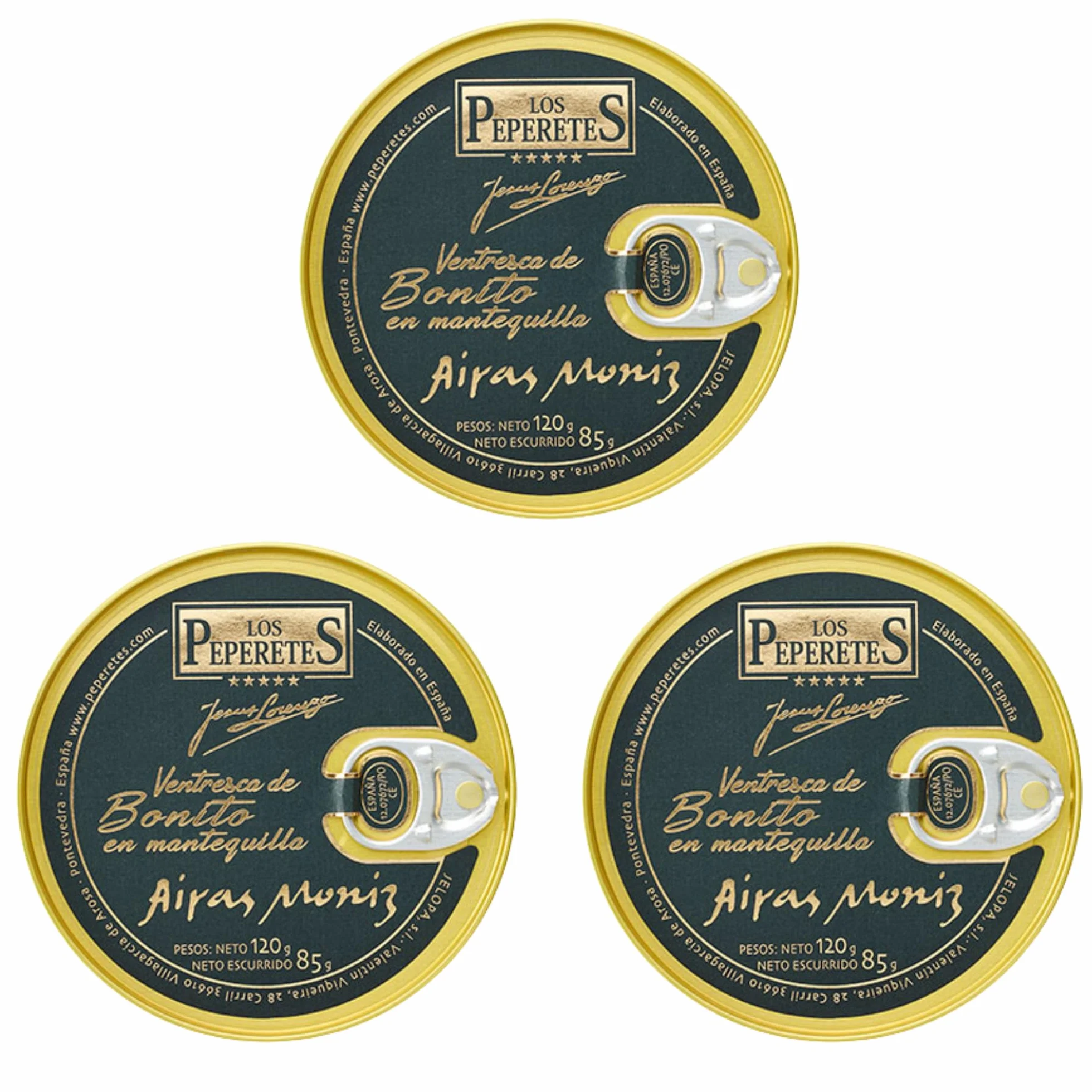 LOS PEPERETES Ventresca en Mantequilla Arias Ortiz 120 g Conserva Gourmet Gallega