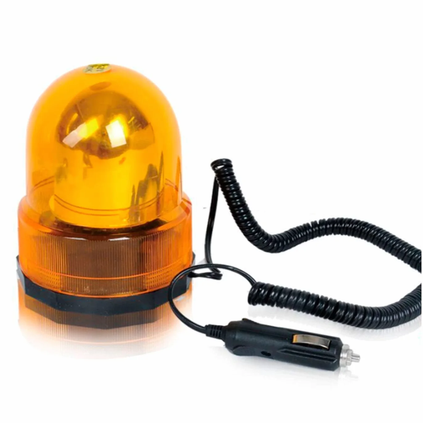 Acan Luz rotativa de Advertencia magnética 12 V, 15 x 12,5 cm, Faro ámbar de Emergencia