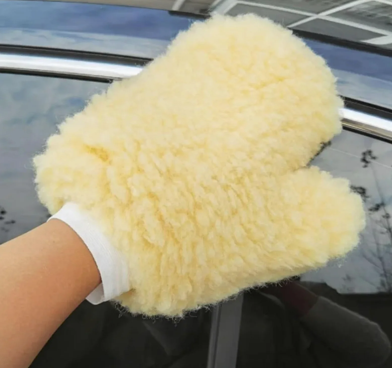 Guante Lavado Coche 5 Guantes creativos de Lana Suave con Forma Pata Oso for Lavado Coches, Limpieza Doble Cara, Herramienta y detallado