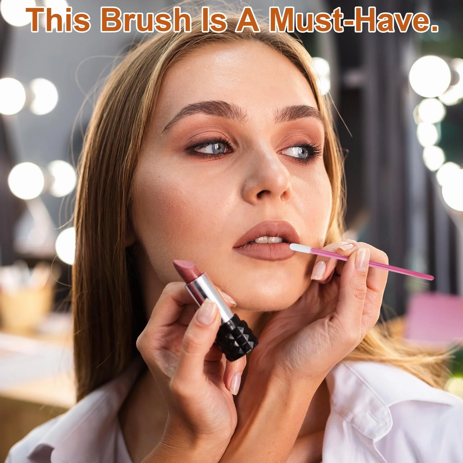 Pinceles desechables para labios aplicador de pintalabios corrector