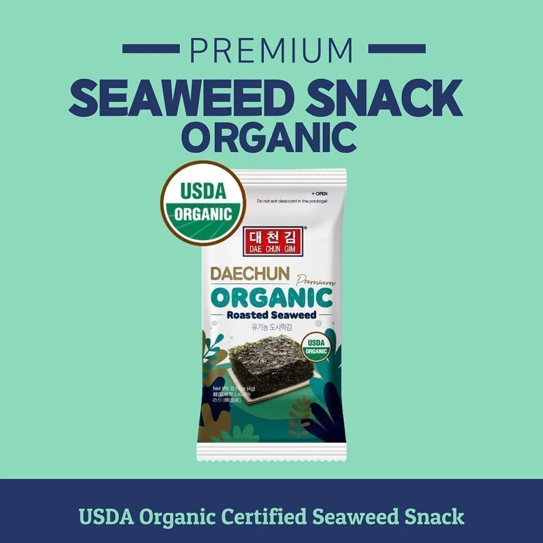 Seba Garden Organic DAECHUN(Choi's1) Snacks Original Nori Leaf Korea Premium 6 Pack