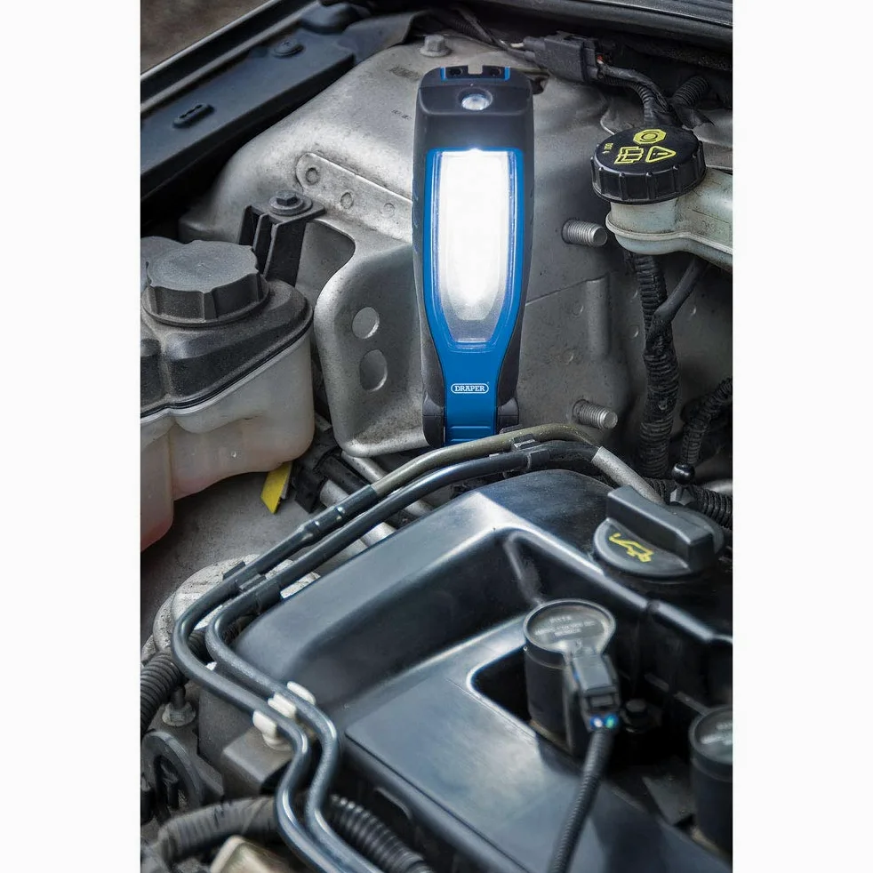 Draper 11764 - Lámpara de inspección recargable LED COB de 10 W, color azul