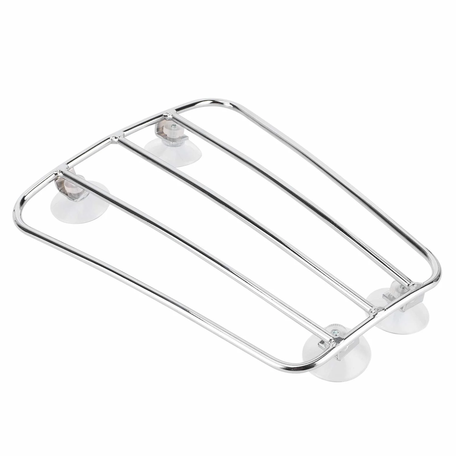 Soporte de Equipaje para Tanque de Combustible de Motocicleta Soporte de portaequipajes de Estilo Retro Universal(B (Plata)