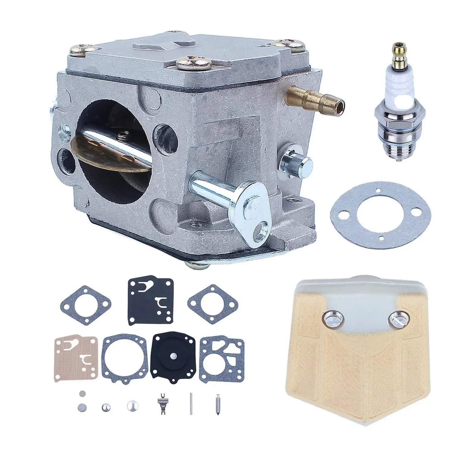 Kit de reparación de carburador con Filtro de Aire for Motosierra Tillotson RK-23HS 268, 266 y 272. Repuestos for Motosierra Gasolina.