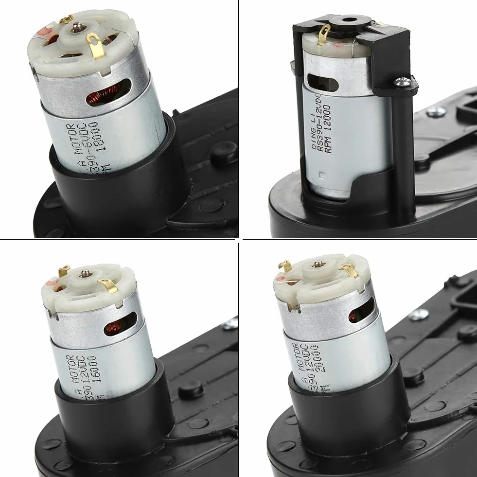 Caja de engranajes con motor 6V / 12V, motor eléctrico RS390 Caja de engranajes 6V / 12V 12000-20000RPM para autos eléctricos y motocicletas RS390 de alta velocidad para niños (12V 20000RPM)