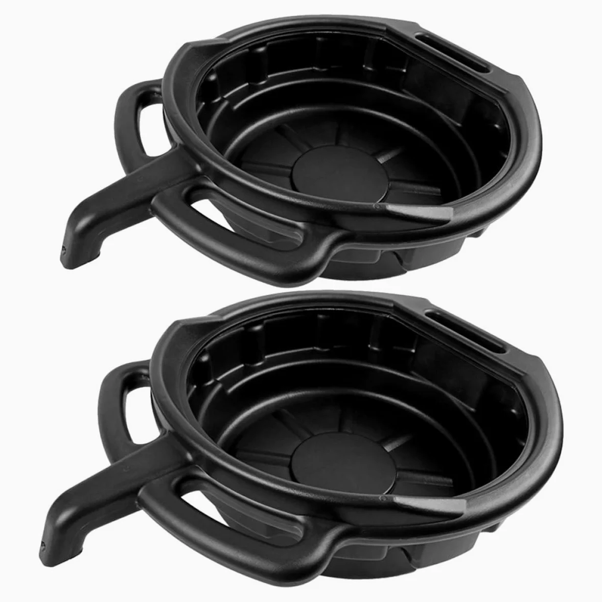 SHINEOFI Bandejas de Drenaje para Aceite 10L y 15L de PE Resistente Juego de 2 Piezas para Reparación y Mantenimiento Automotriz Bandeja de Almacenamiento para Aceite de Motor