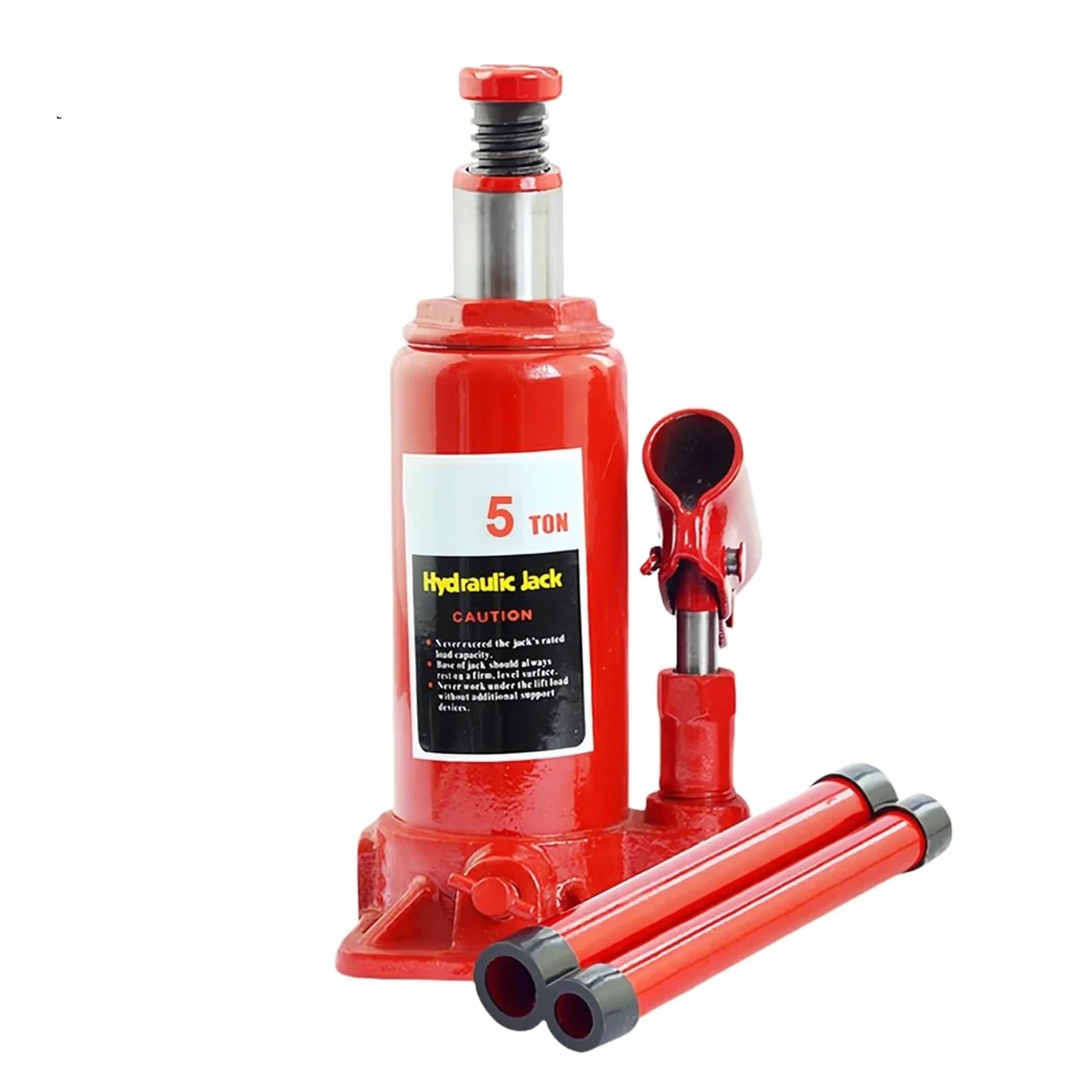 Gato Taller Gato de elevación de 2/5/10 toneladas, camión hidráulico portátil, Elevador de Botella, hidráulico Vertical Gatos para Coches(5 Ton)