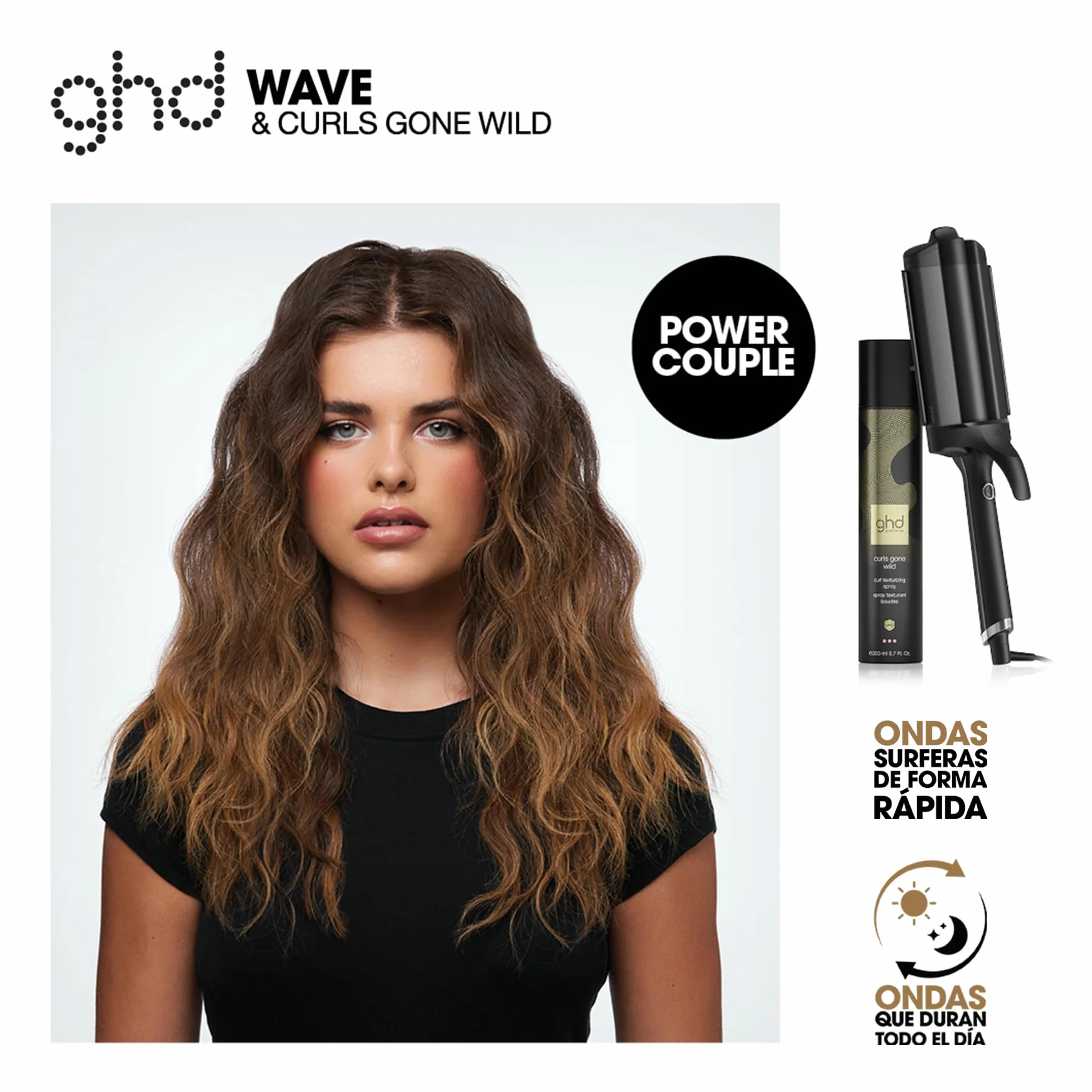ghd Spray Texturizador Ondas y Rizos Volumen Brillo Natural Protección Térmica 200ml