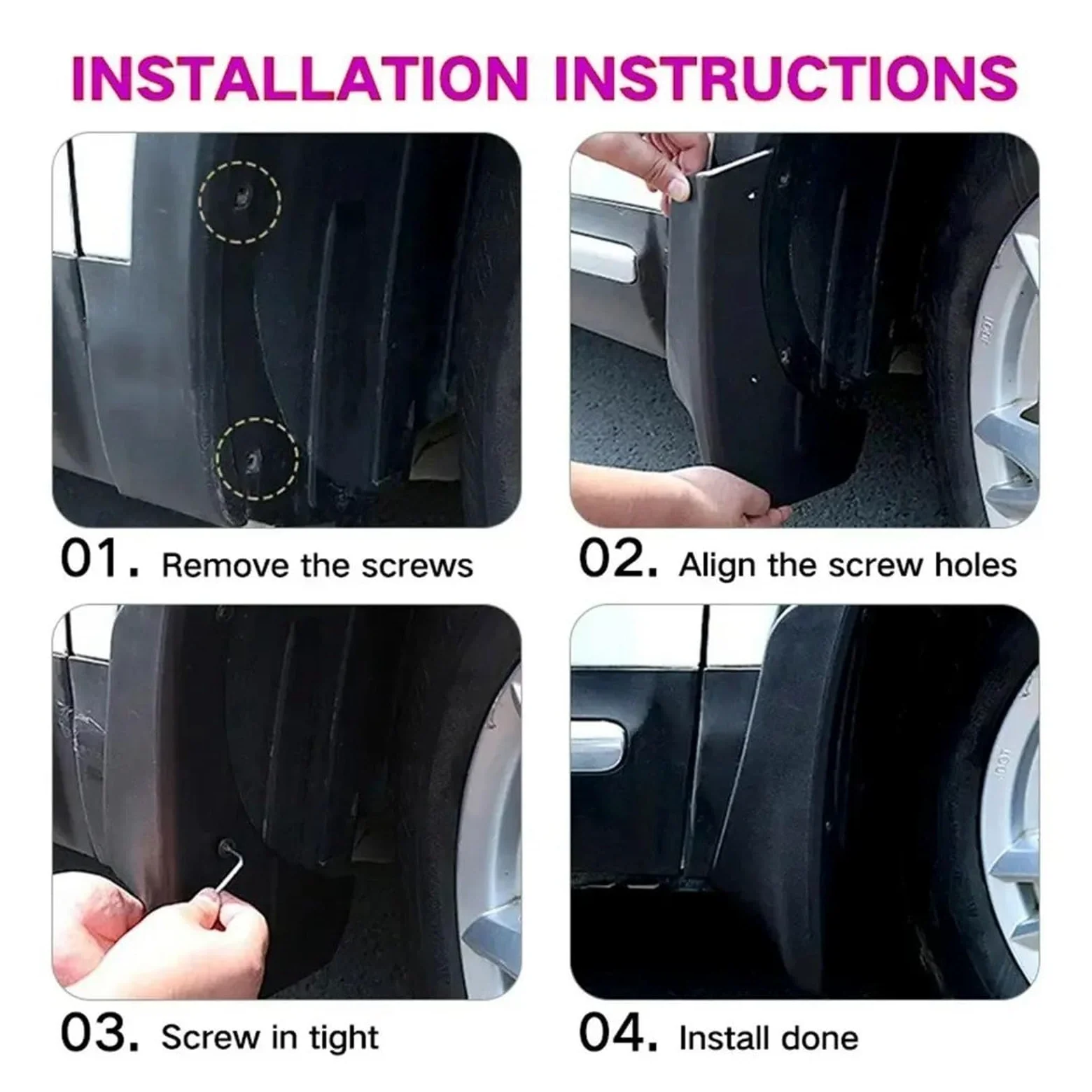 Faldillas para Coche para BMW para Mini para Clubman R55 R56 2010-2022 Guardabarros Accesorios Coche
