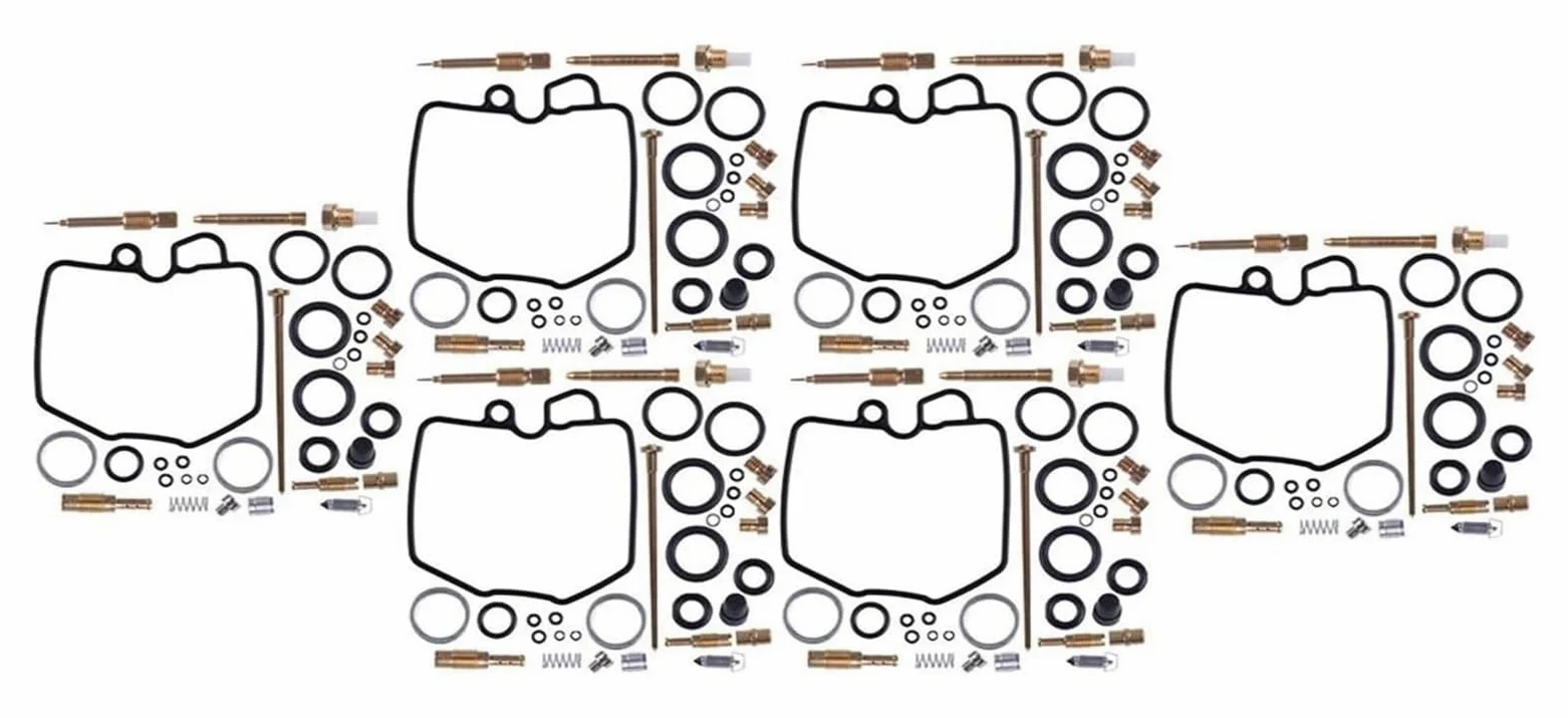 Kit De Reparación Y Reconstrucción Carburador Motocicleta para CBX 1000 1978-1983 Pro Link 1981-1983 Incluye 6 Juegos Juntas Diafragma Carburador Repuesto Moto