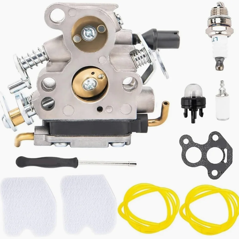 Kit de carburador Compatible con m Husq 240, 235, 120, 120E, 236 y 240E. Juego de Juntas de carburador C1T-W33. Herramienta de jardinería.