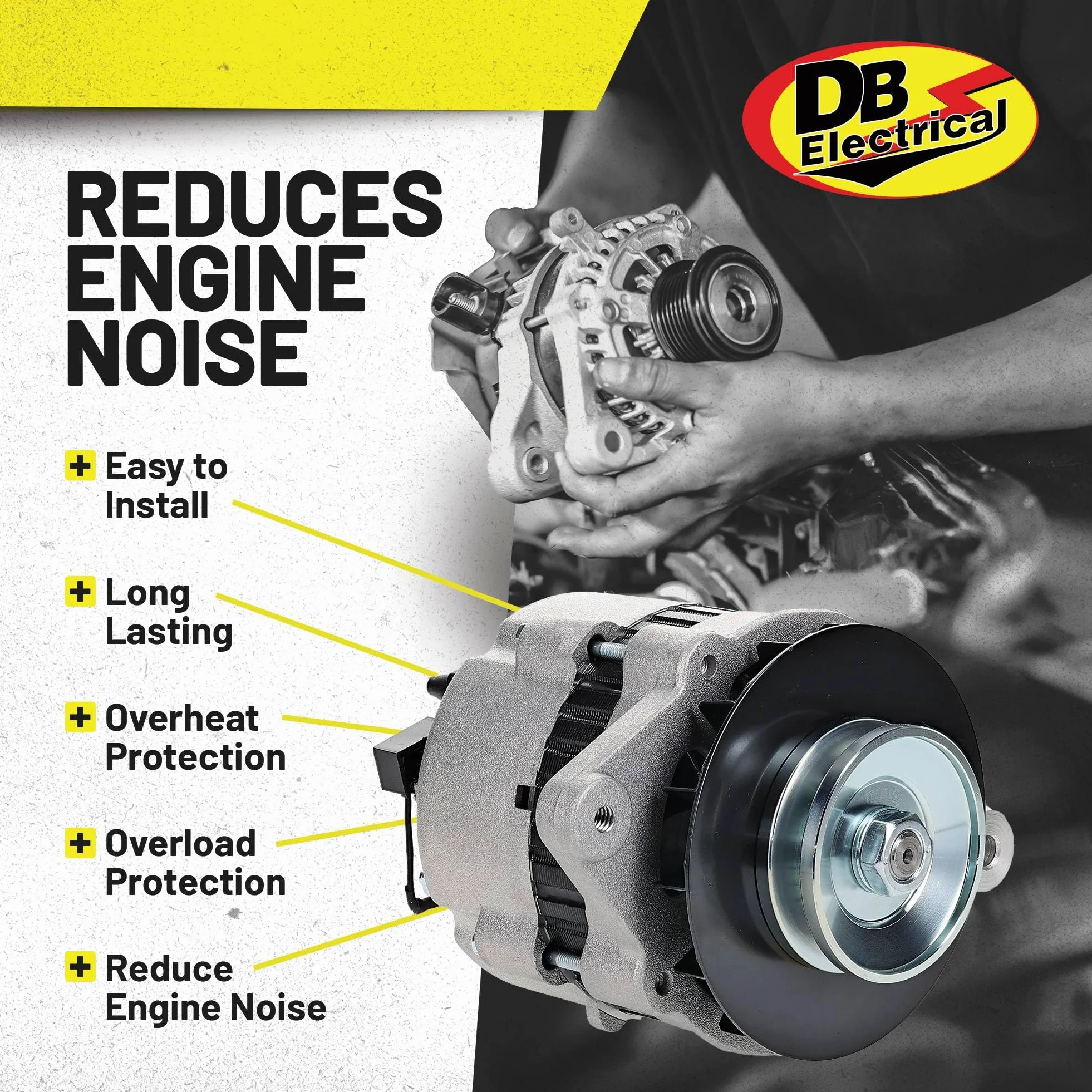 Db Electrical AMN0002 Mercruiser Omc Volvo Marine Mando Alternator,Mercruiser Ski Engine 454 502 5.7L 5.0LX,Mercruiser 600SC 800SC 817119-2 817119A by DB Electrical
