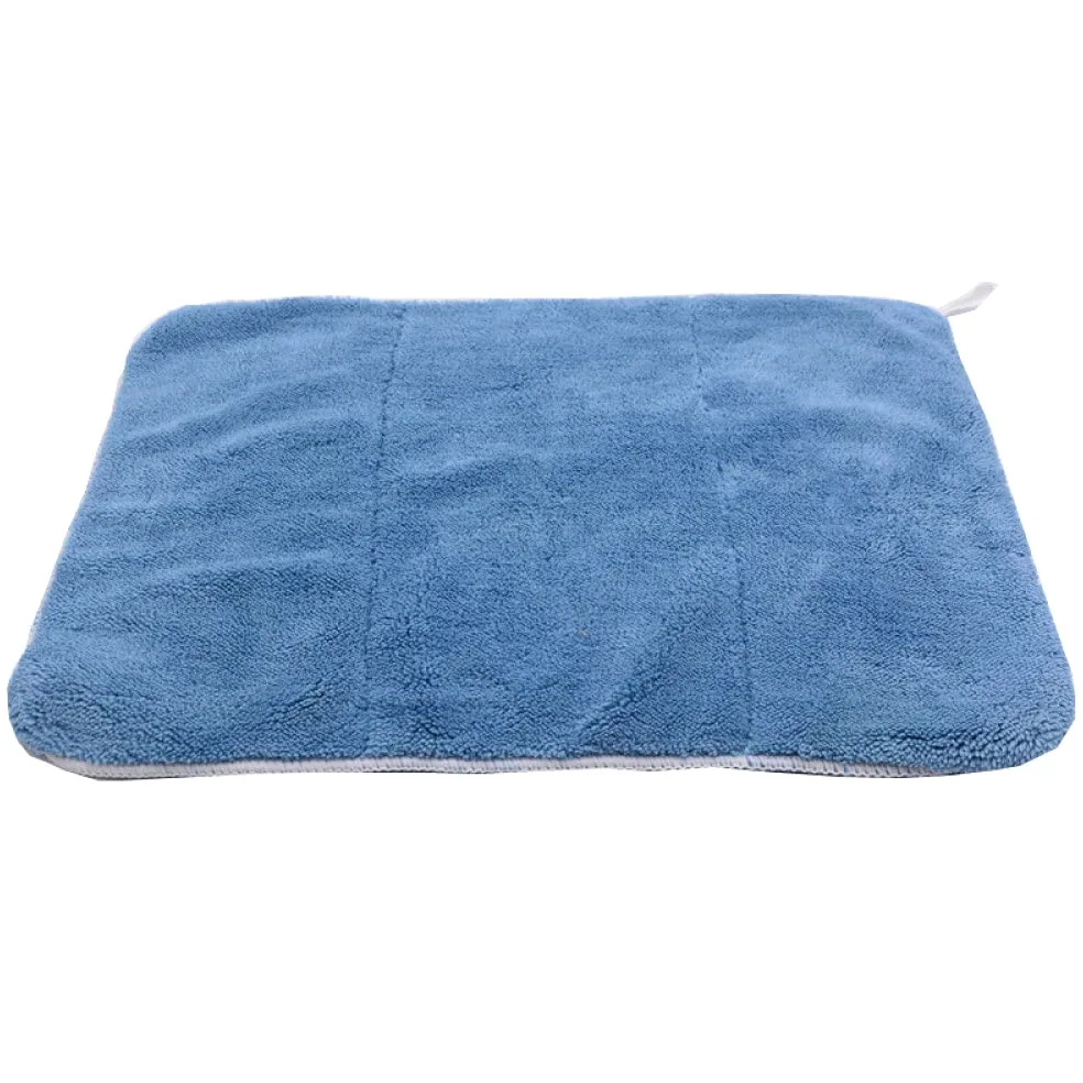 Toalla de Lavado de Autos 3PCS 40cmx30cm 800 Paño de Limpieza de Autos de Microfibra de Felpa súper Gruesa Cuidado de Autos Lavado Microfibra Cera Pulido Toalla de Detalles, Verde (Azul)