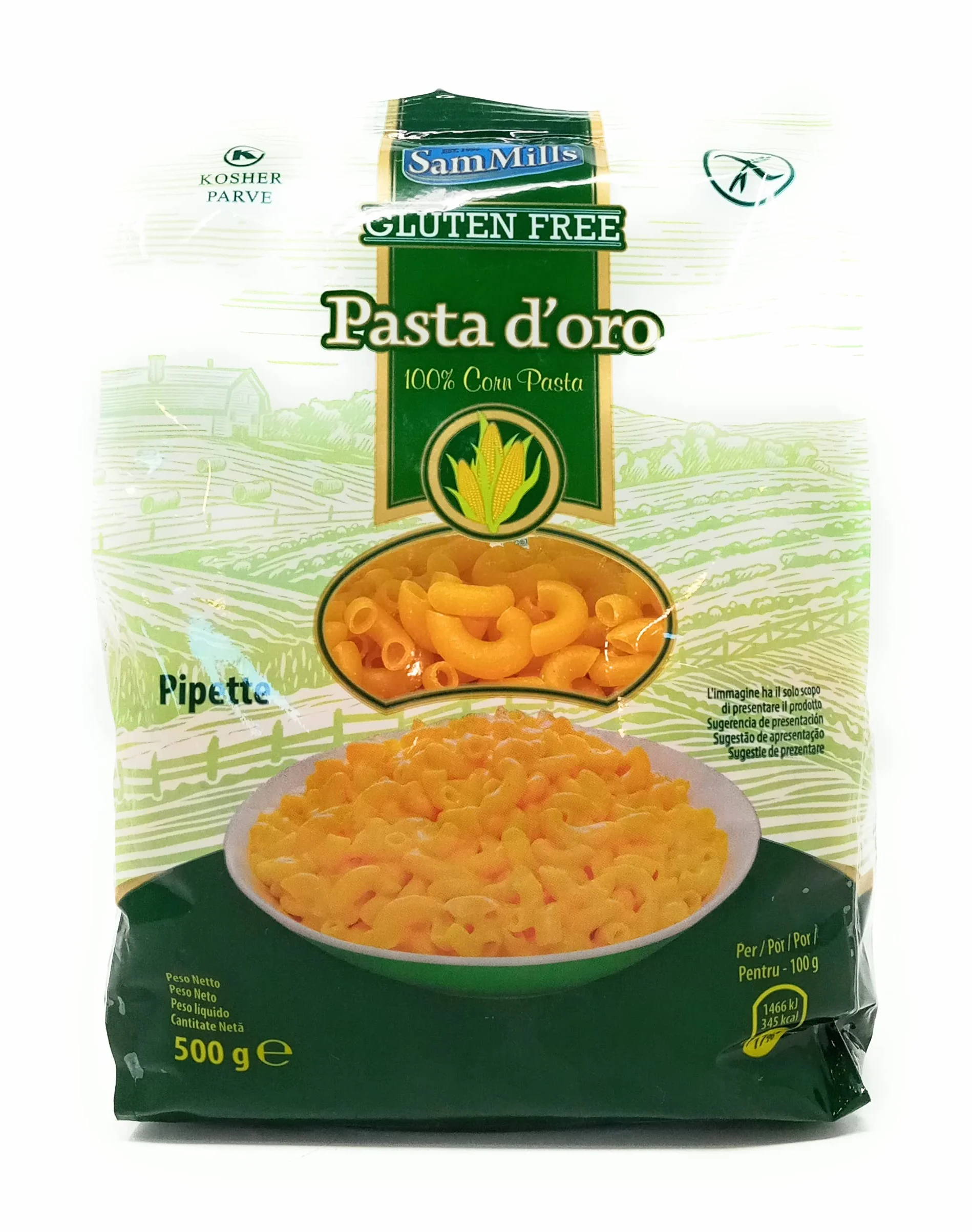 Sam Mills Pipette Pasta Sin Gluten 500g