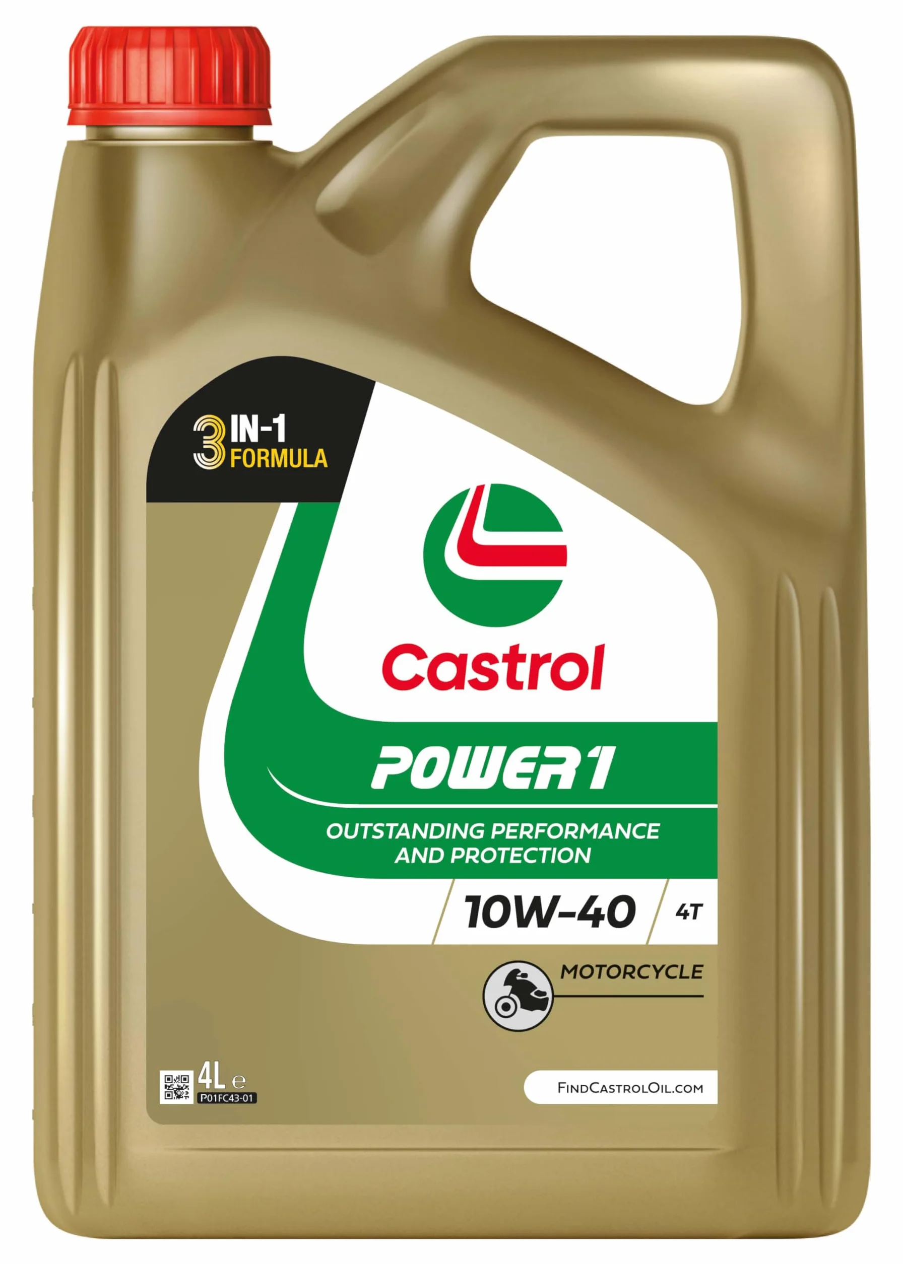Castrol POWER1 4T 10W-40 Aceite de Moto 4L