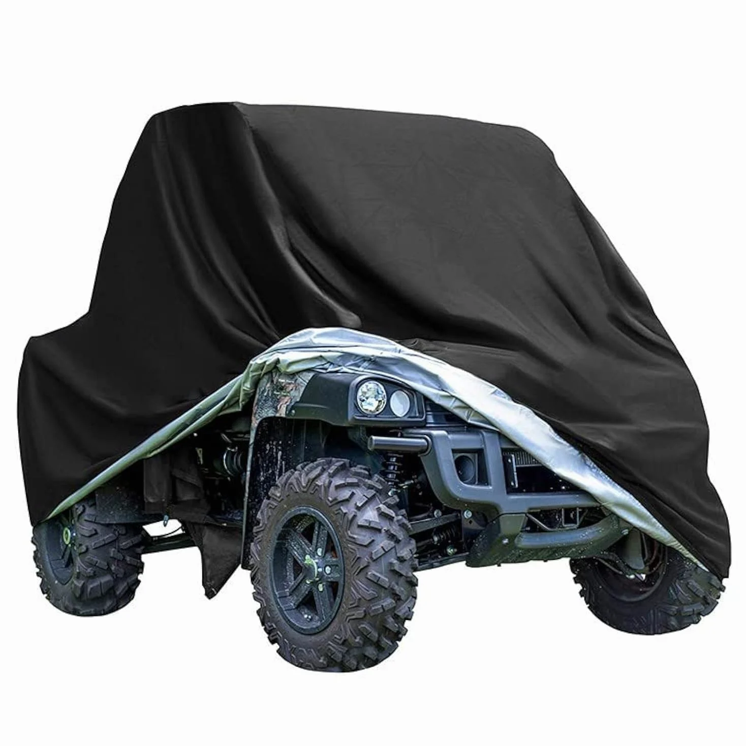Funda para ATV Quad Moto Grande Exterior Protección 210D Impermeable contra el Polvo a Prueba UV 210 * 120 * 115cm