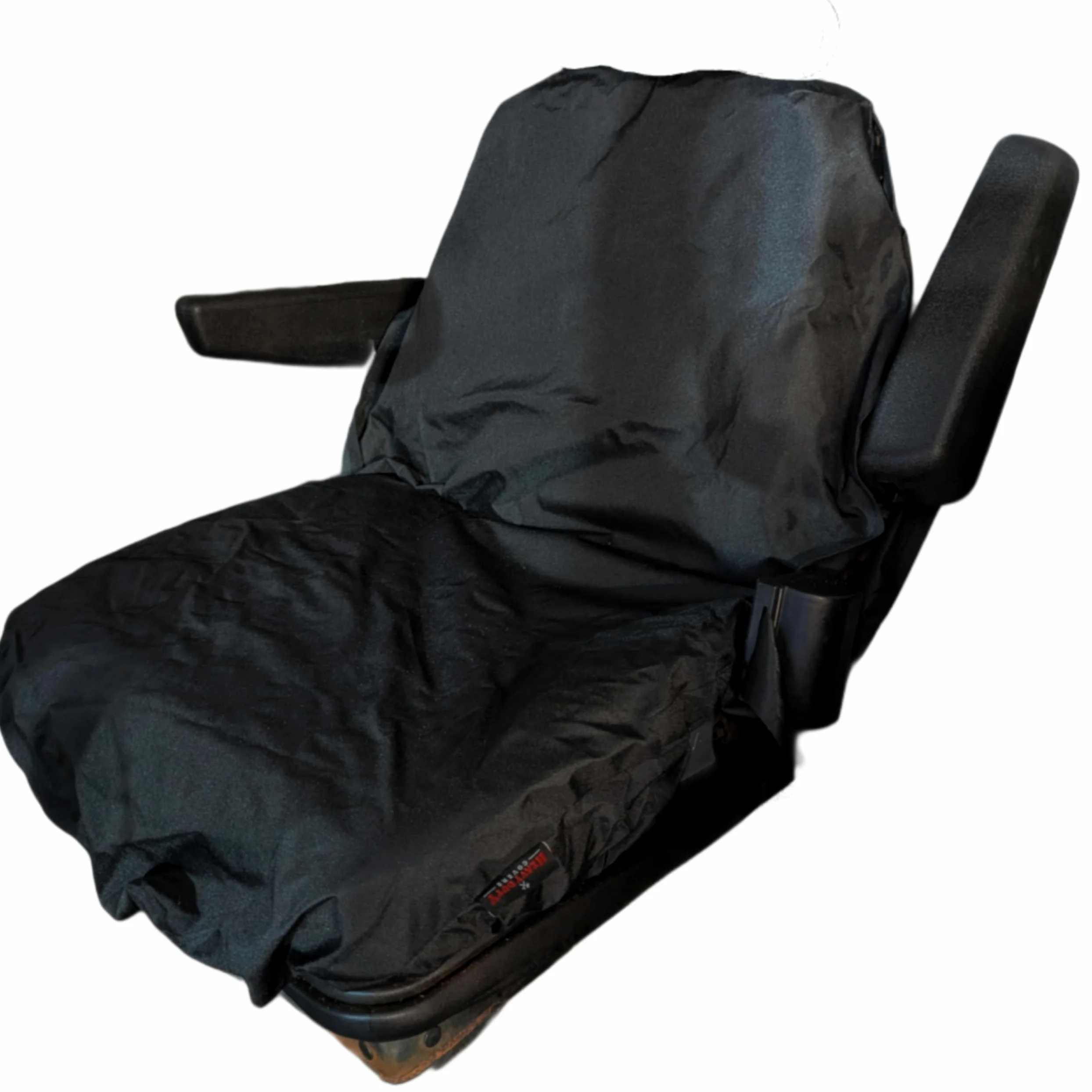Funda de asiento de tractor impermeable John Deere New Holland Case Fendt Massey Ferguson negro