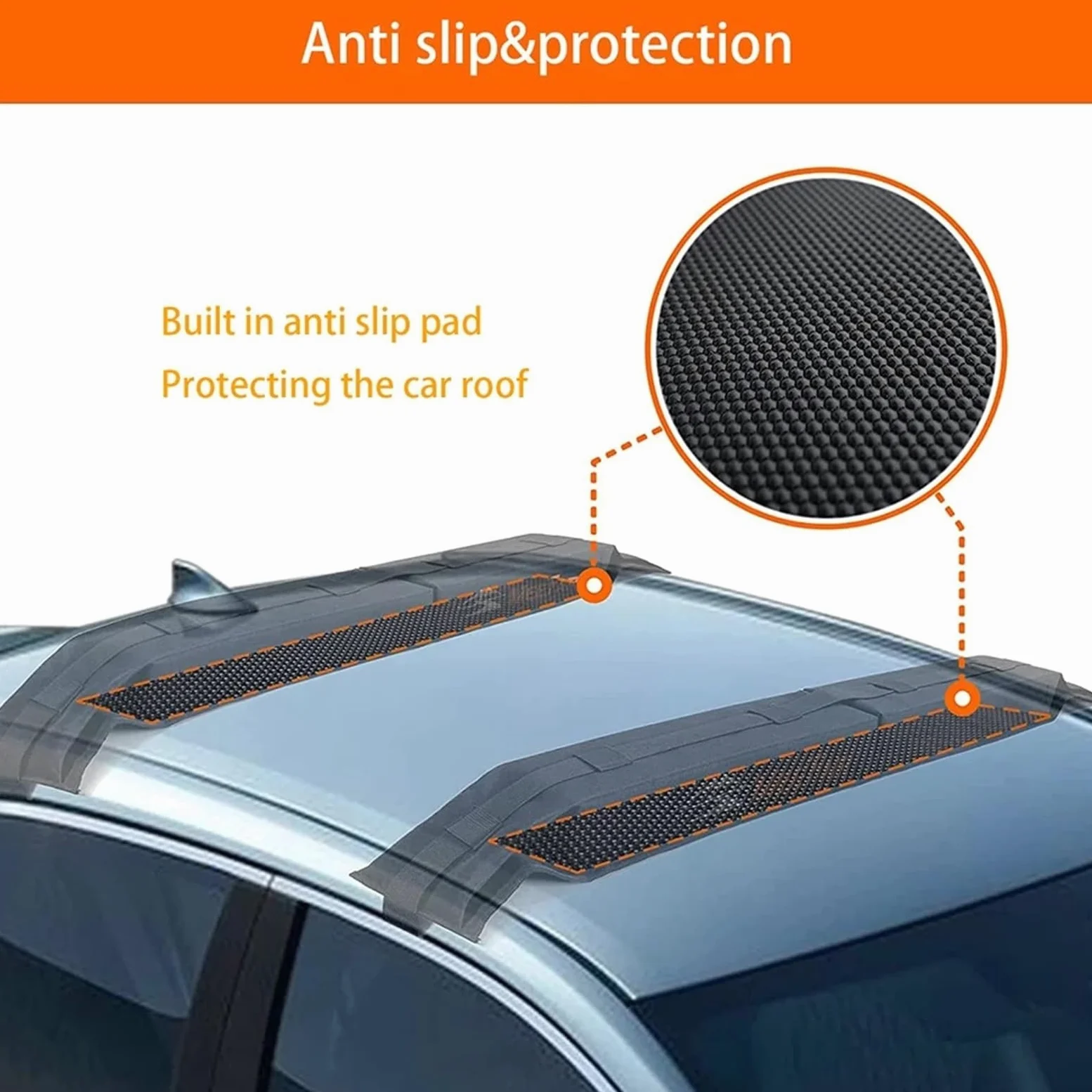 Barres Toit Portaequipajes En El Techo del Coche Universal Suave Plegable para Adecuado para Kayak/canoas/Tablas De Snowboard/Soportes Windsurf Portaequipajes Coche