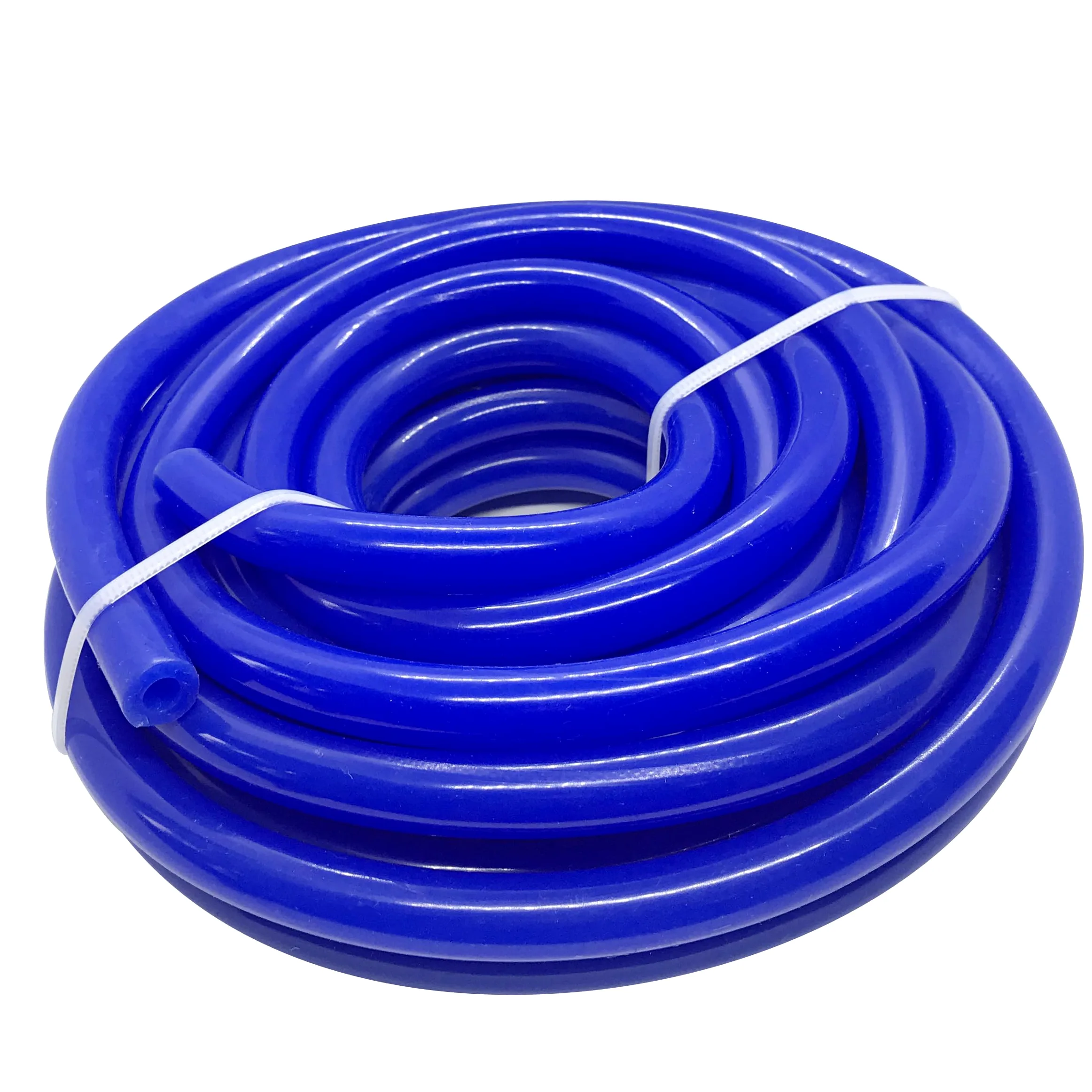 Manguera de vacío de silicona, 1 capa, universal, 3/8 pulgadas de diámetro interior, 10 pies, alta temperatura, 60 psi, presión máxima