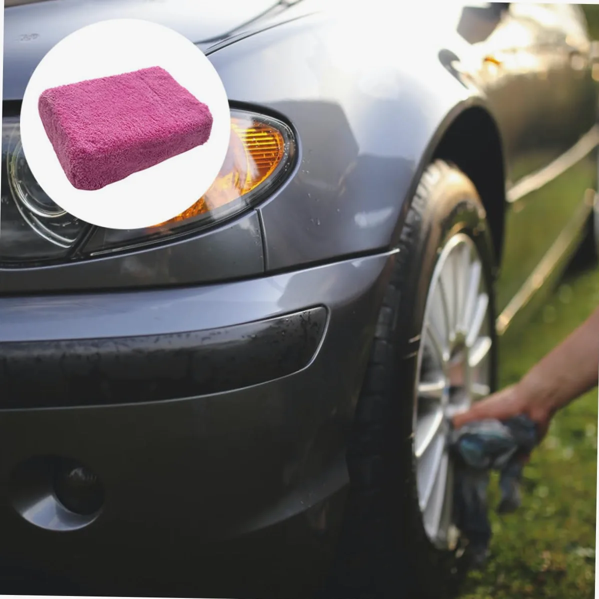 Ciieeo 2 Series Esponja De Limpieza para Esponja Absorbente De Microfibra para Lavado De Automóviles para Superficies Secado Rayones Color Aleatorio Color 2 Piezas*2