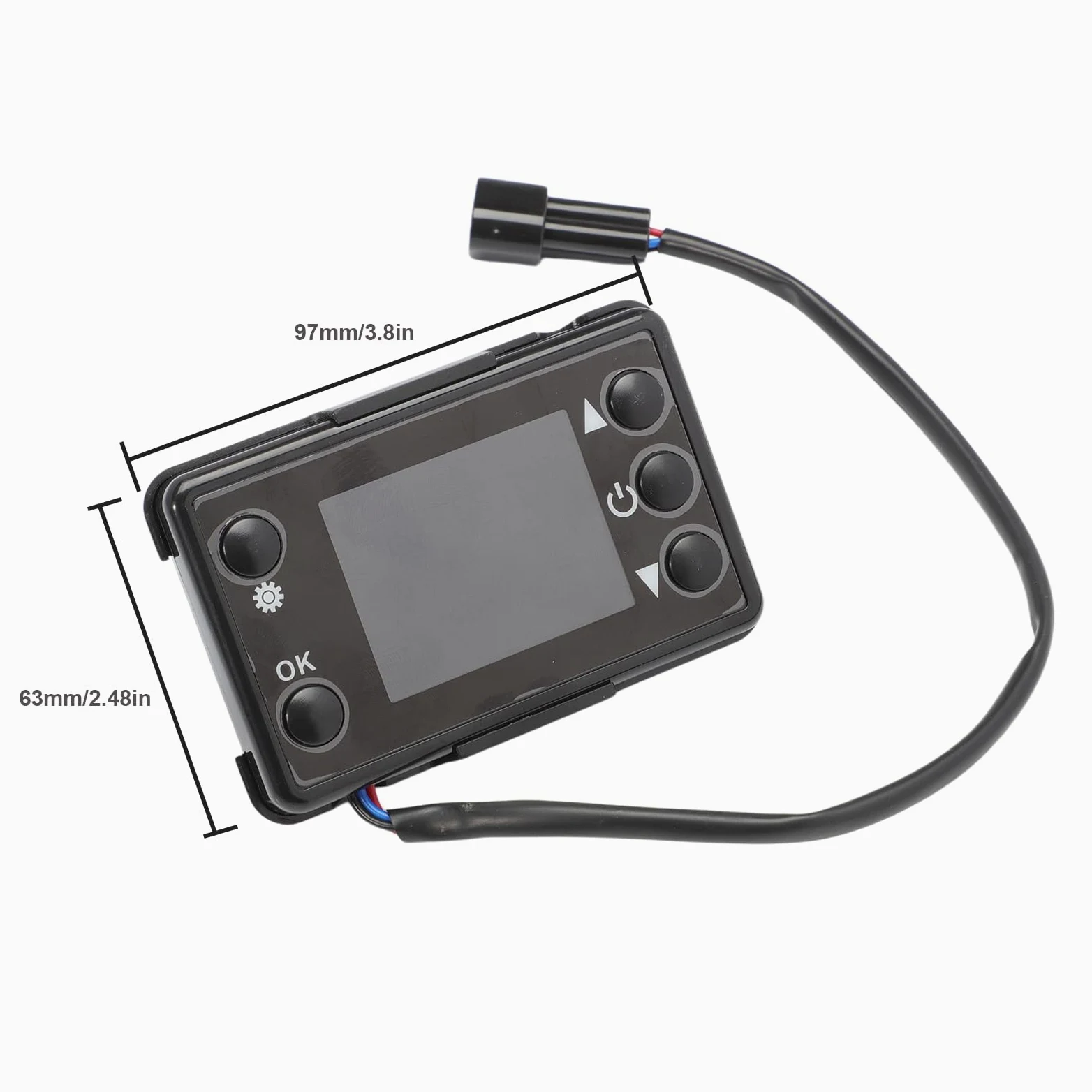 Interruptor de calefacción LCD con Mando a Distancia, 12 V/24 V, 3 KW/5 kW, regulador de calefacción de Aire diésel