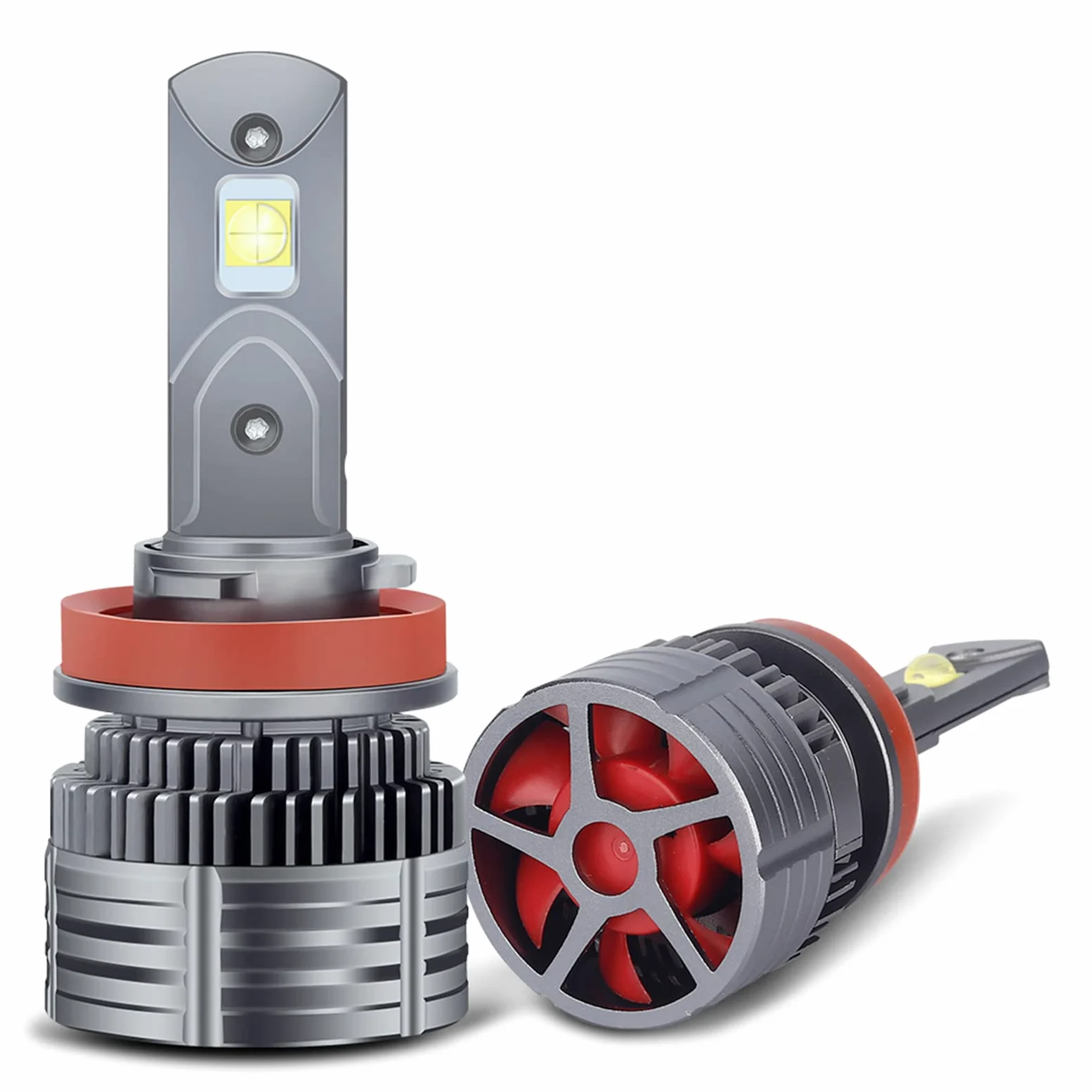 Bombillas LED Super Bright 75W 6000K Reemplazo De Luz LED Blanca Halógena, Paquete De 2,H1