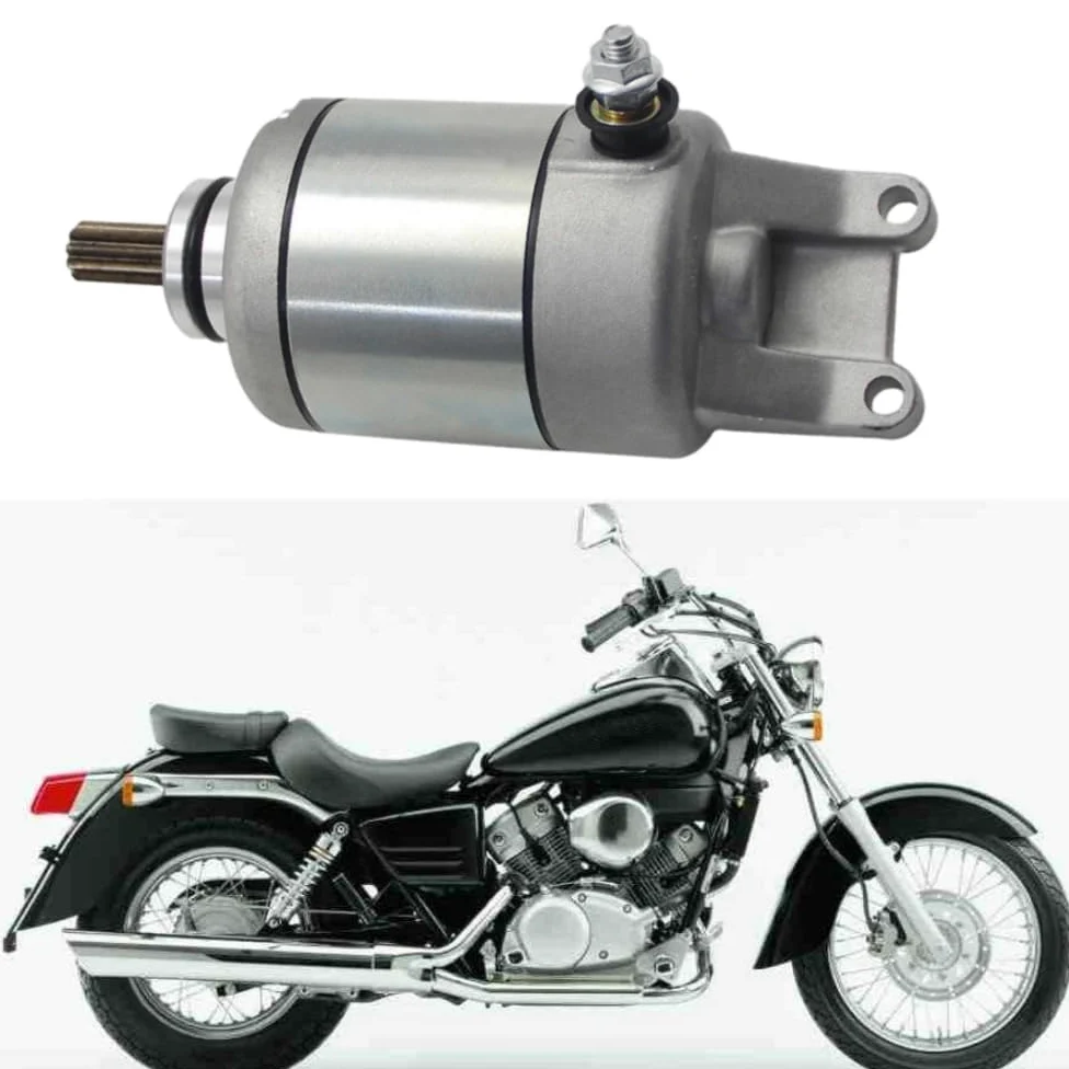 Repuesto de motor de arranque eléctrico, motor de arranque eléctrico de motocicleta, motor de arranque de motocicleta compatible con Honda XL125V Varadero 125, 31200-KGB-611