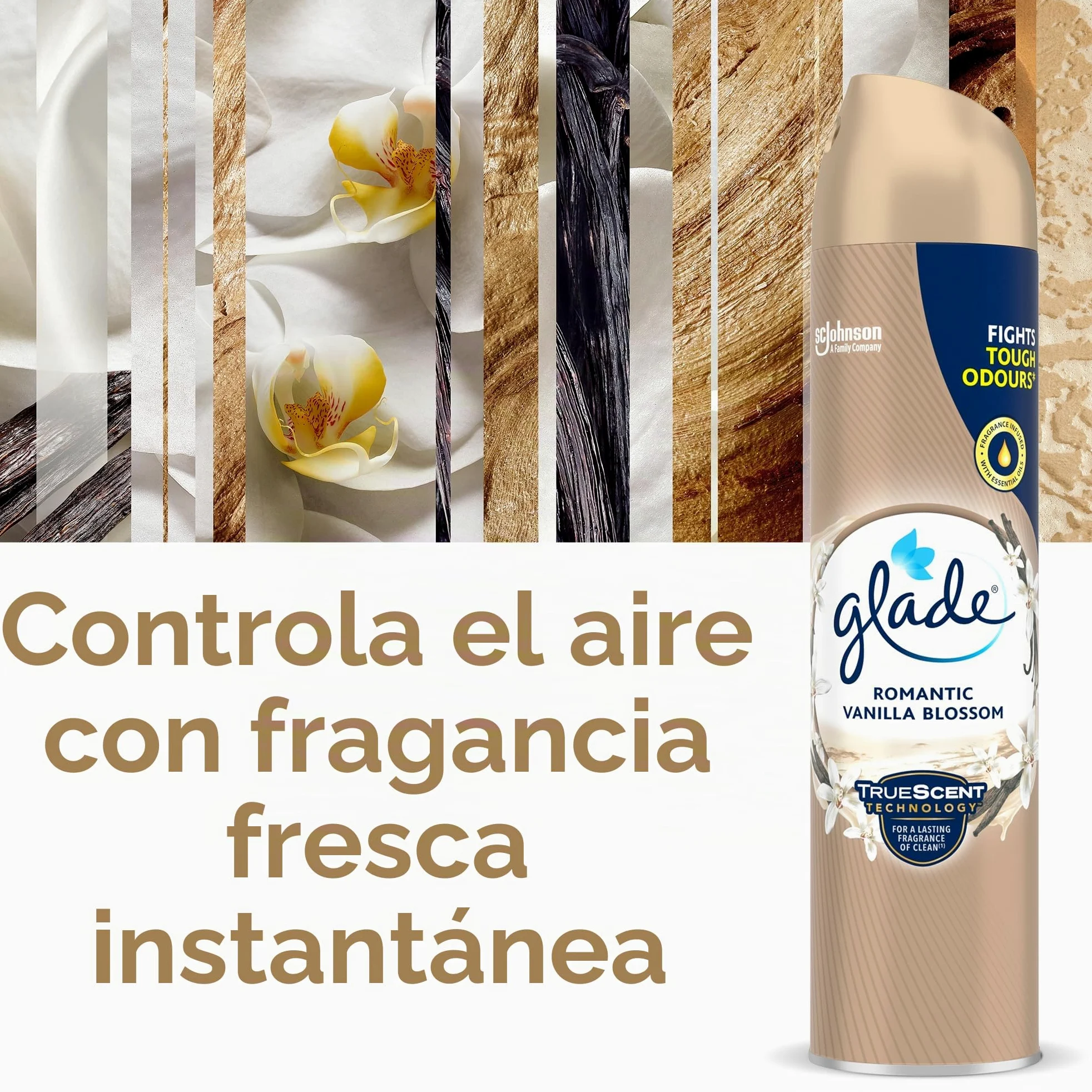 Glade ambientador Spray, vainilla, pack de 6