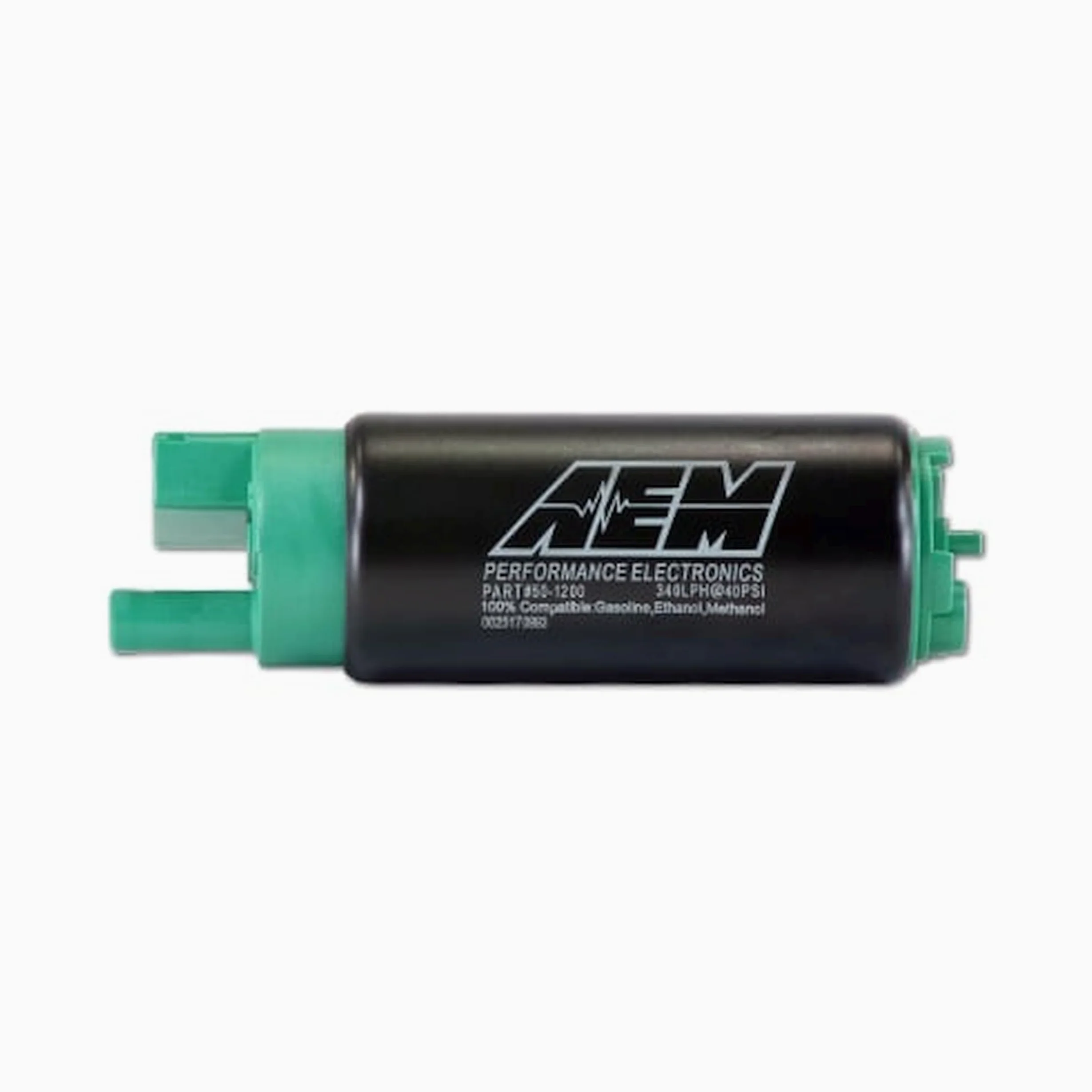 AEM Bomba de combustible 50-1200 para combustibles de etanol E100 y metanol M100, verde