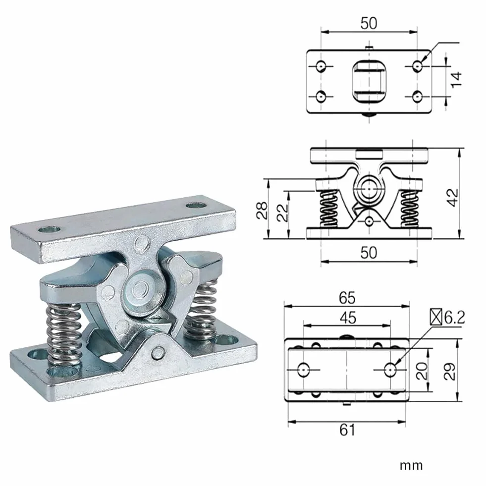 Retenedor de Puerta Catch Aleación de Zinc Acero Inoxidable Clip de Puerta Tope de Puerta para Caravana Autocaravanas y Barco Clip de Puerta Aleación de Zinc Acero Inoxidable