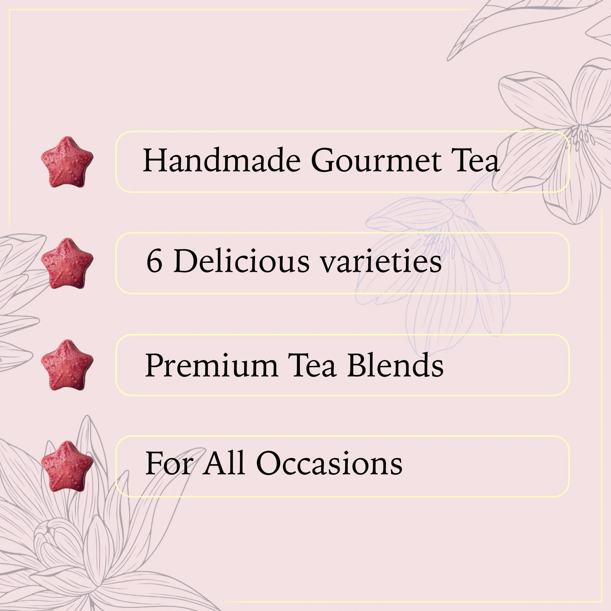 Tea-Pop Caja de regalo de té en barra, 100% natural, se disuelve en agua