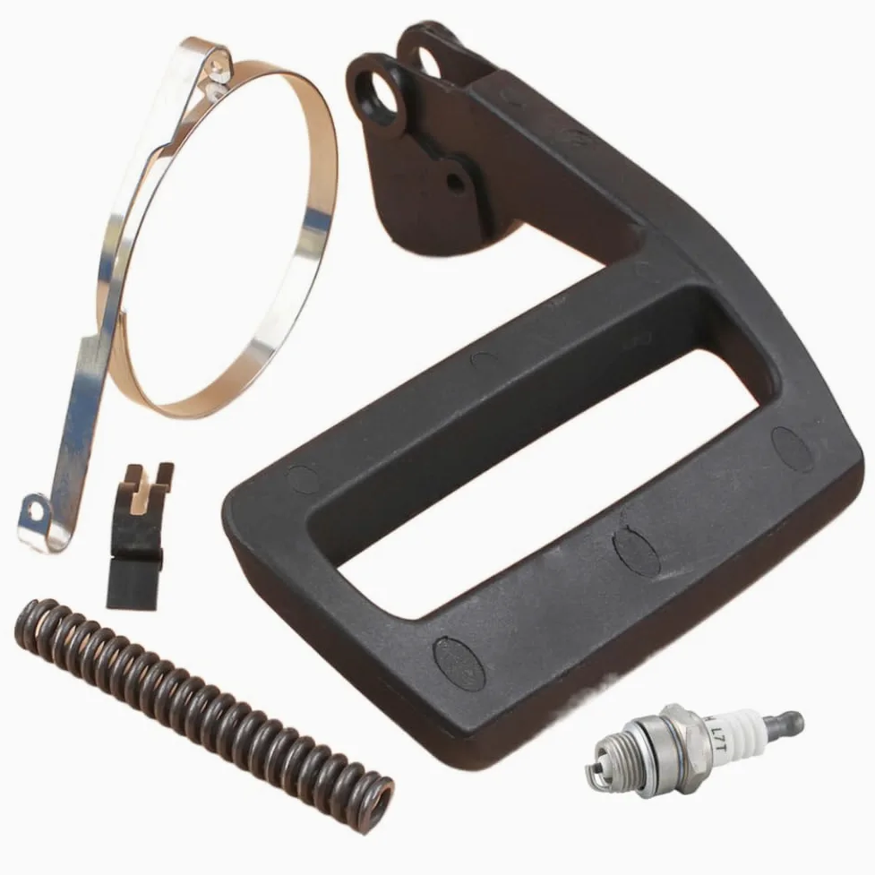 Kit de resorte de banda de nivel de protección de manija delantera de freno de cadena Compatible con motosierra 61 262 266 268 272