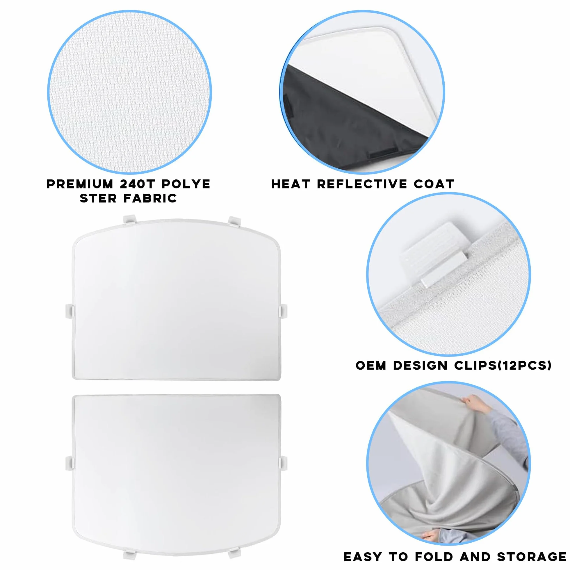 TOPABYTE Parasol de Techo para Tesla Model 3 Highland 2026 2018-2025, Parasol de Vidrio para Techo Solar, Aislamiento de Ventana, Protección UV y Térmica, Beige (Producido en China)