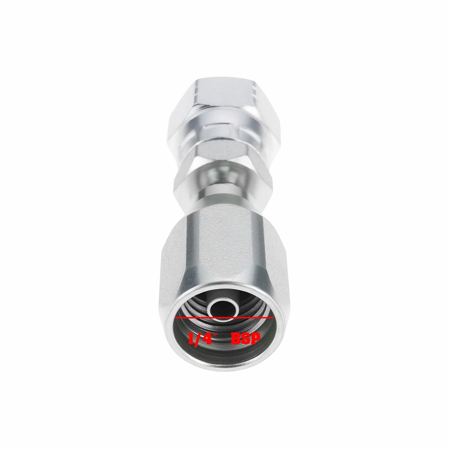 OTOTEC accesorios de manguera hidráulica reutilizables BSP 1/4 pulgadas R1T 1SN