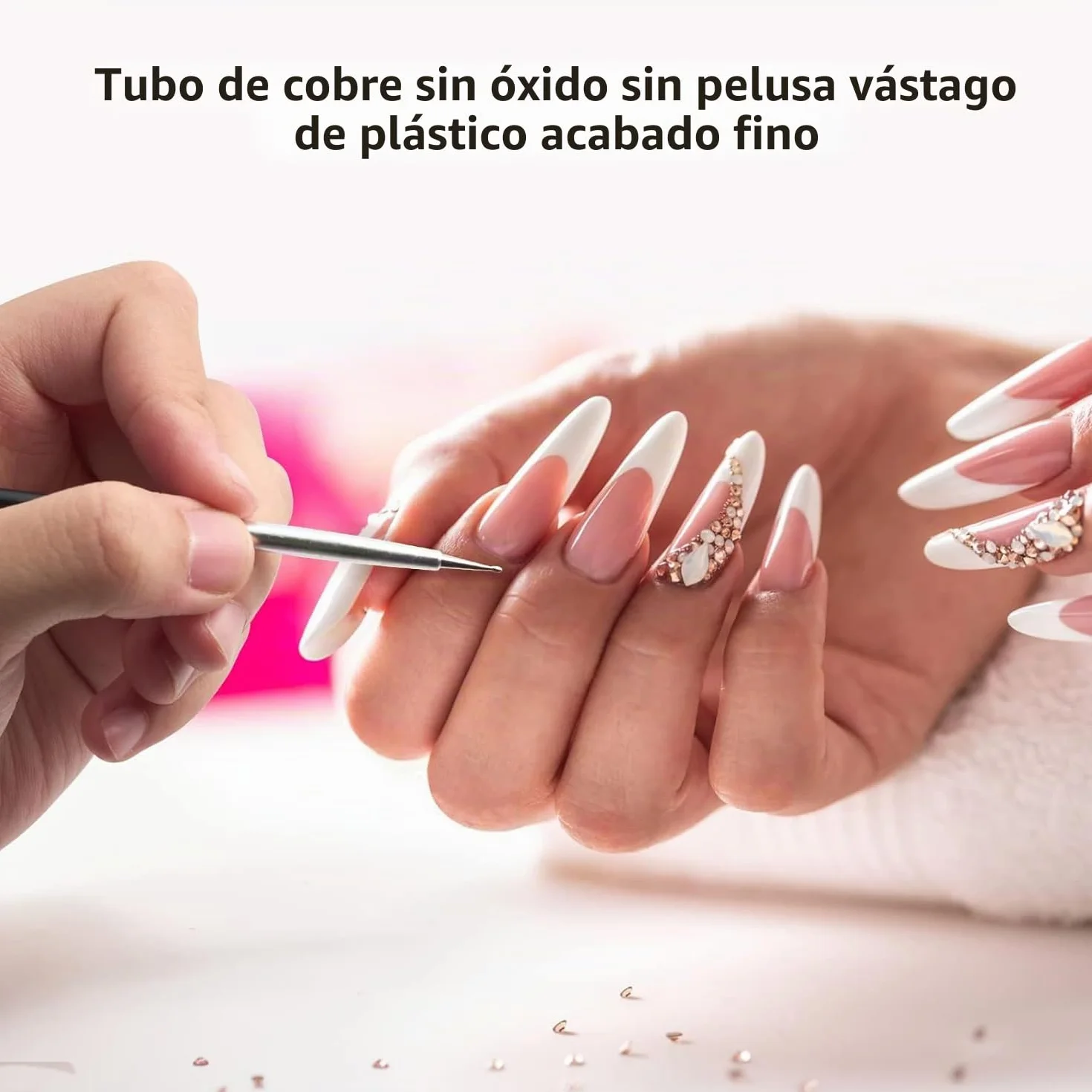 15pcs Pinceles Para Uñas, Pincel Acrílico de Gel Para Diseño de Arte de Uñas DIY