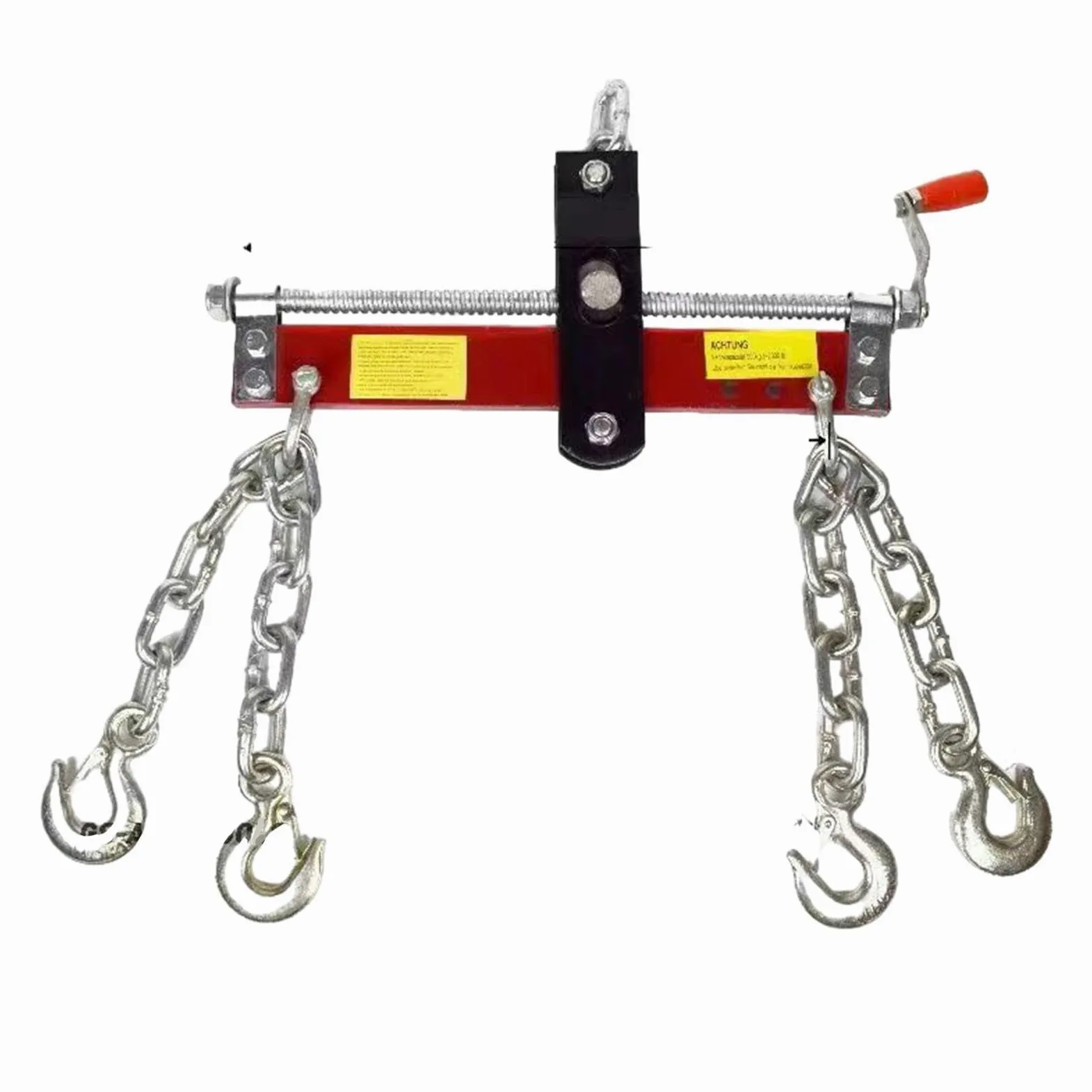Elevador de Motores, Grúa de Taller, Accesorio para Garaje, Elevador de Tijera con Mango Ajustable