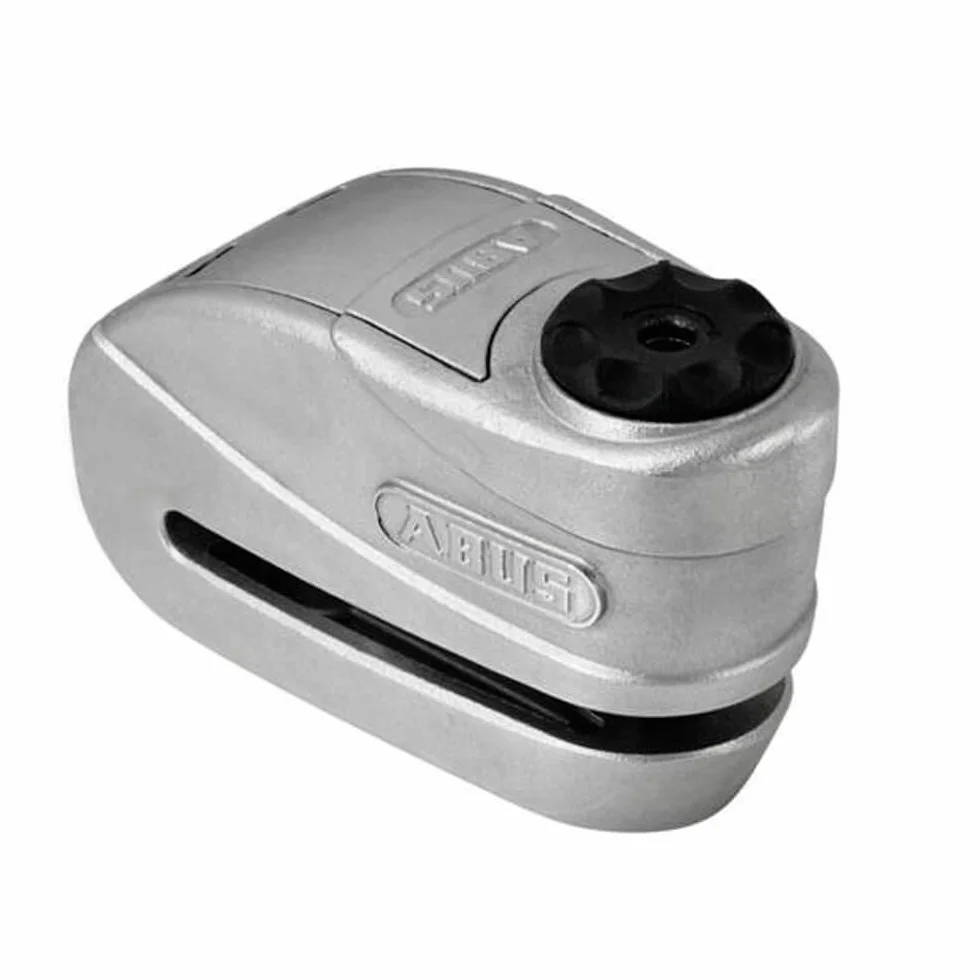 ABUS Candado de Disco de Freno Granit Detecto XPlus 8008 2.0 - Candado de Moto con Alarma - Nivel de Seguridad 19 - Gris