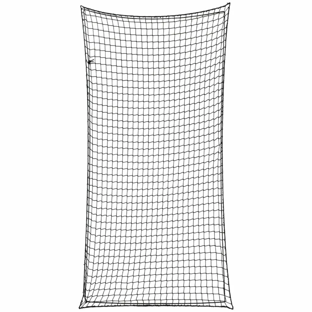 Red para remolque con cuerda de goma negra, 4 x 2 m, PP, resistente a la intemperie, resistente a los rayos UV, para remolques, camiones, SUV, furgonetas, portaequipajes de techo, protección