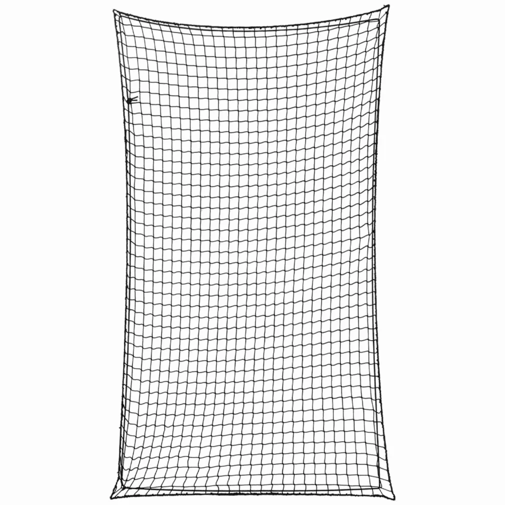 Red de remolque con cuerda de goma negra 3,5 x 2 m de polipropileno resistente a la intemperie, red de transporte para remolques, camiones, SUV y maletero, seguridad de carga y red de