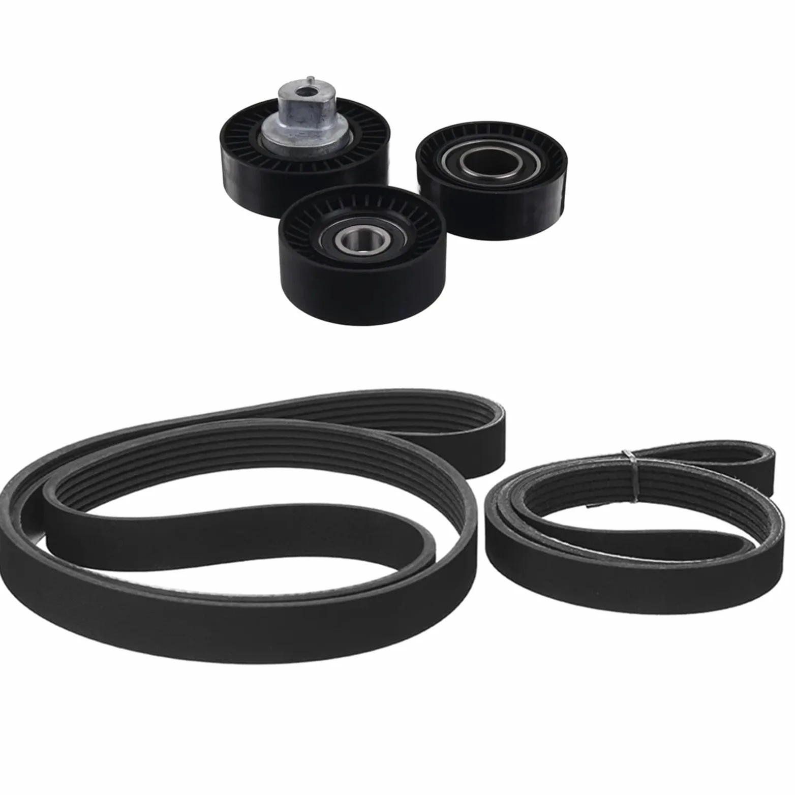 Conjunto de polea tensora para BMW E46 E39 E38 para X5 E53 Z3 E36 Kit de polea tensora de Correa de distribución del Motor del Coche 11281437475 11281706545 1706545
