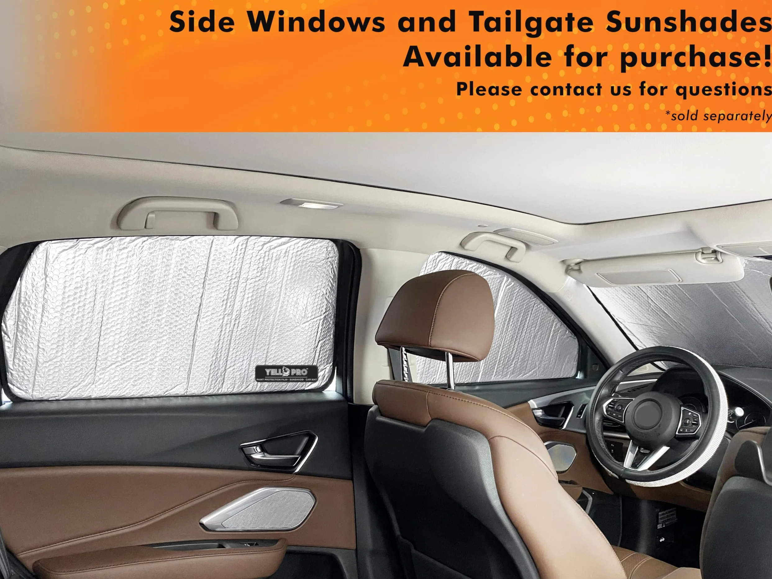 EPHIIONIY YelloPro - Parasol Reflectante para Parabrisas Delantero de Coche con protección UV Reflectante, para 2019 2020 Acura RDX SUV, Tech, A-Spec, Advance SUV