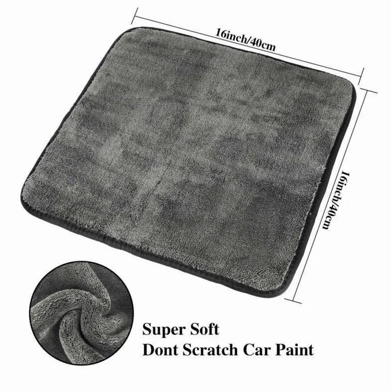 Paño de Limpieza de Microfibra 1200GSM Car Detailing Lavado de Autos Toalla de Microfibra Limpieza de Autos Secado Paño de Lavado automático Trapo de Microfibra Suministros de Limpieza (Color : 1200