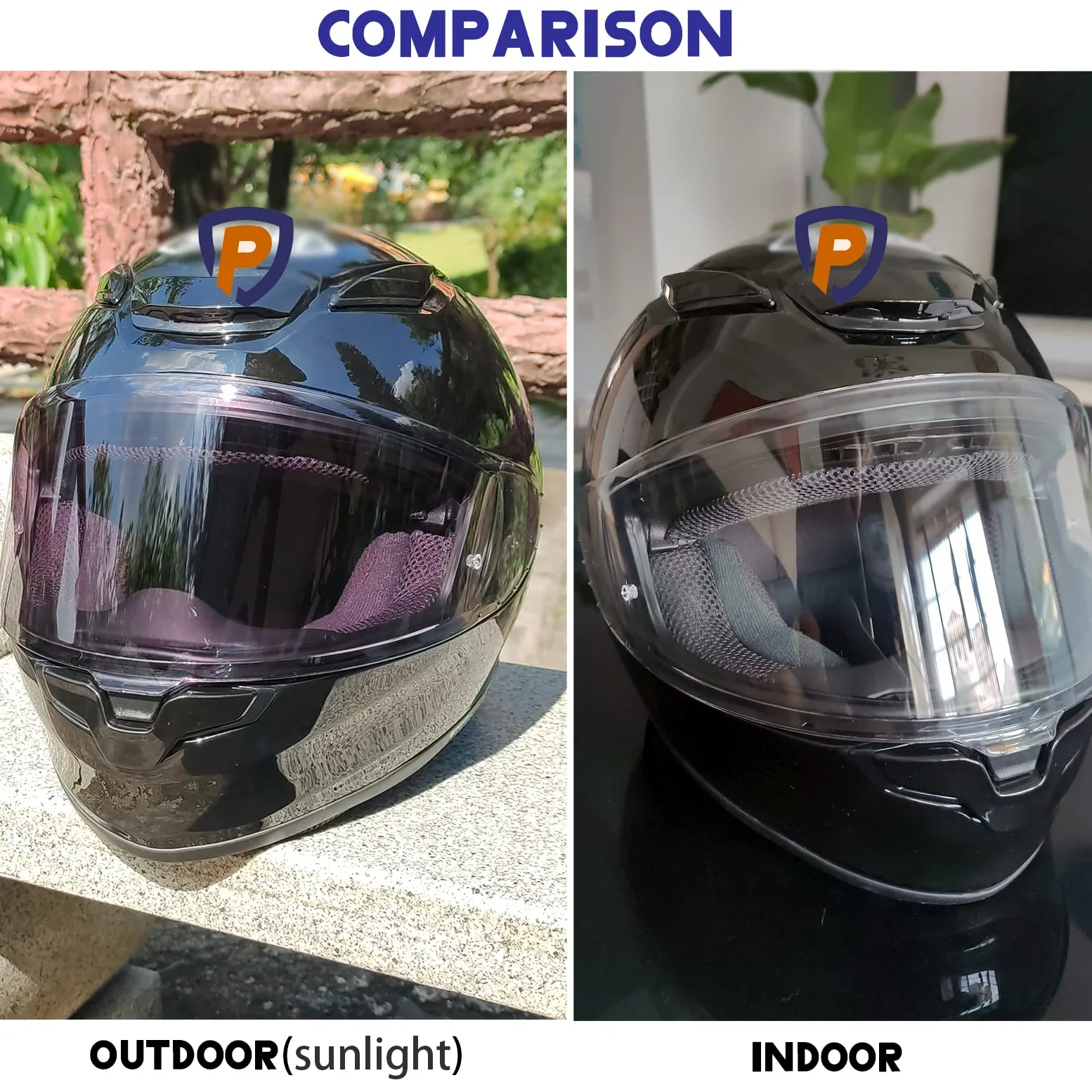 CWR-1 - Visera fotocromática de repuesto para cascos de motocicleta X14, X-Fourteen, RF-1200, Z7, NXR, RF-SR (transparente a humo)