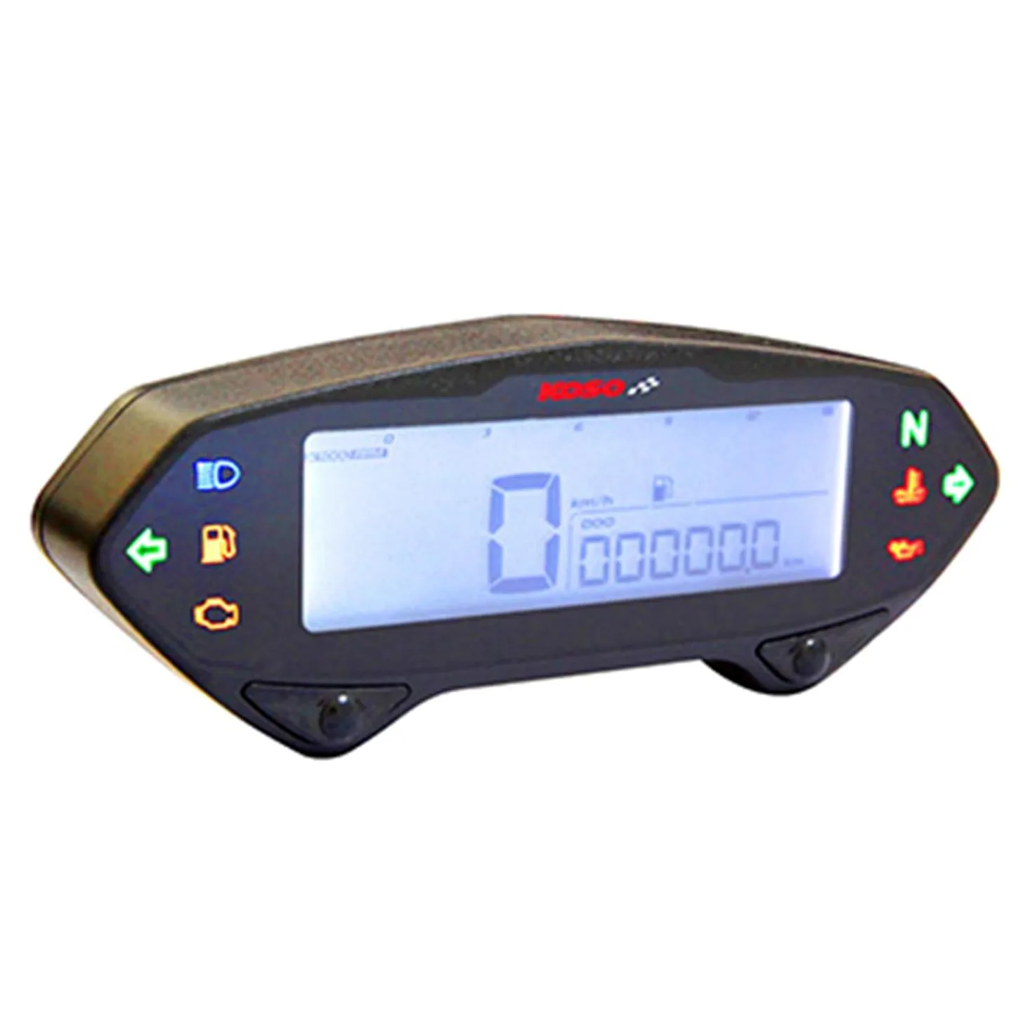 Koso Digital DB-01RN - Contador de torre con batería (velocidad, disponibilidad, resistencia del motor y gasolina)