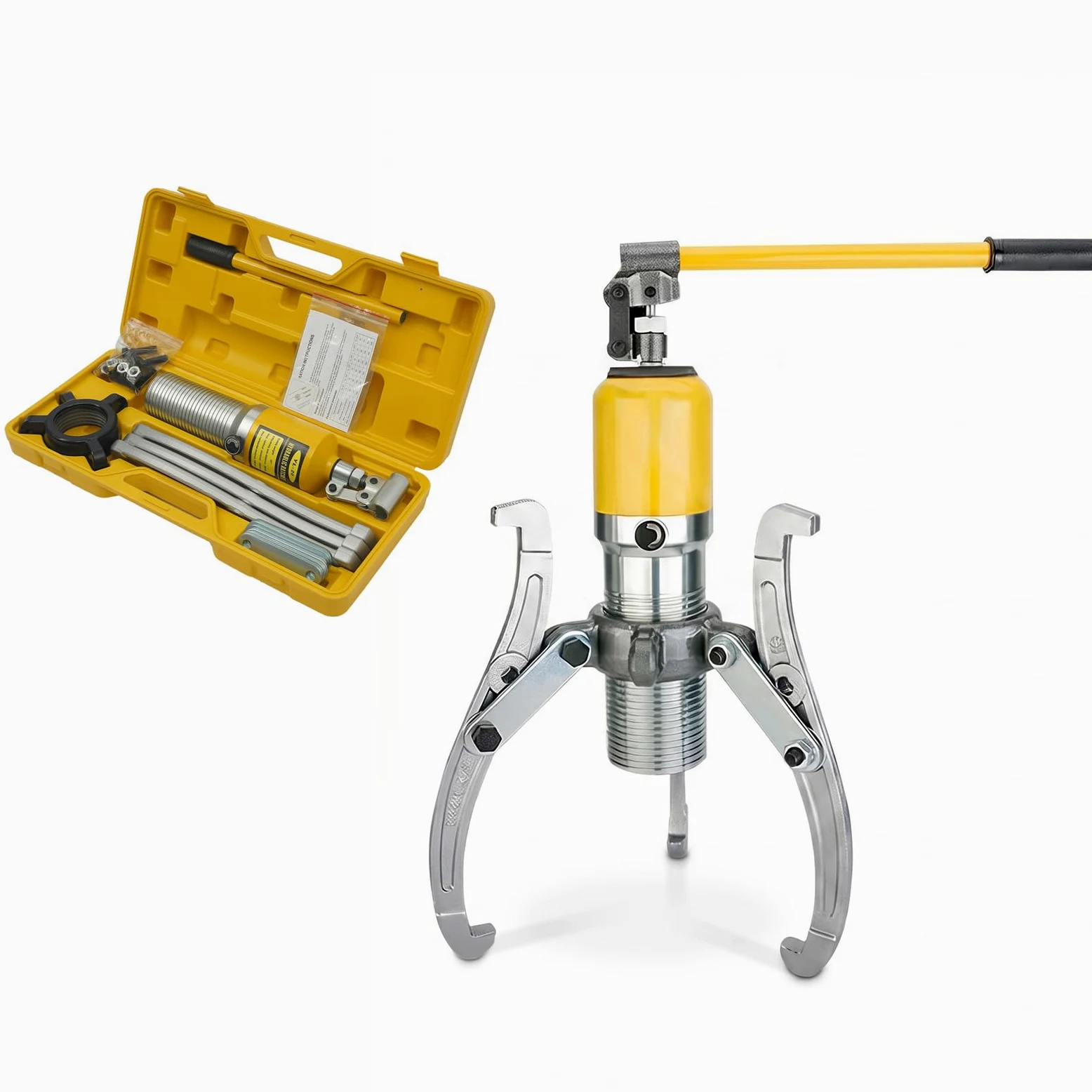 Extractor de rueda hidráulica, extractor de rueda hidráulica, 3 brazos, 20T, extractor hidráulico de cubo de rueda de rodamiento, extractor de rueda polar